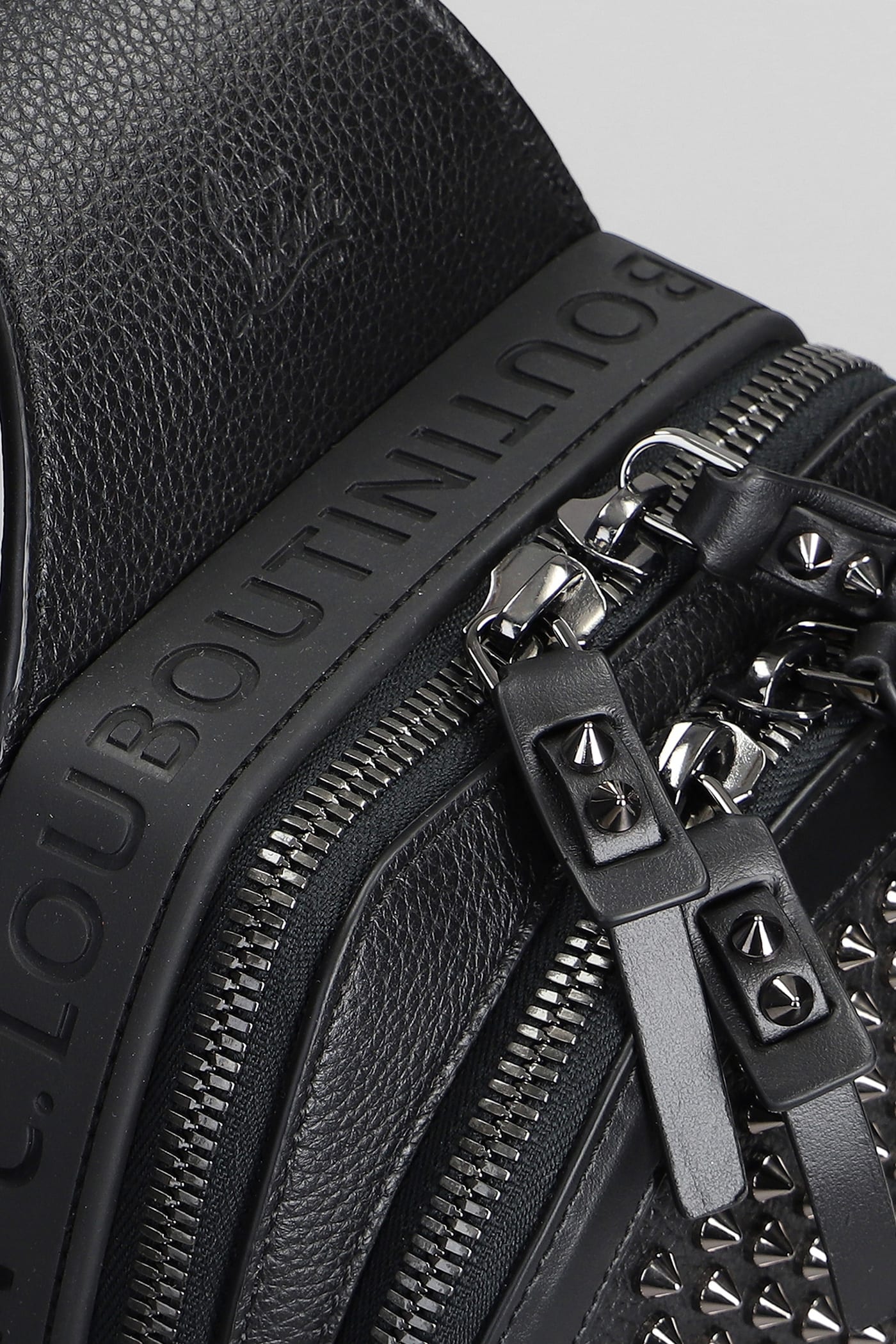 Shop Christian Louboutin Shoulder Bag In Black Leather