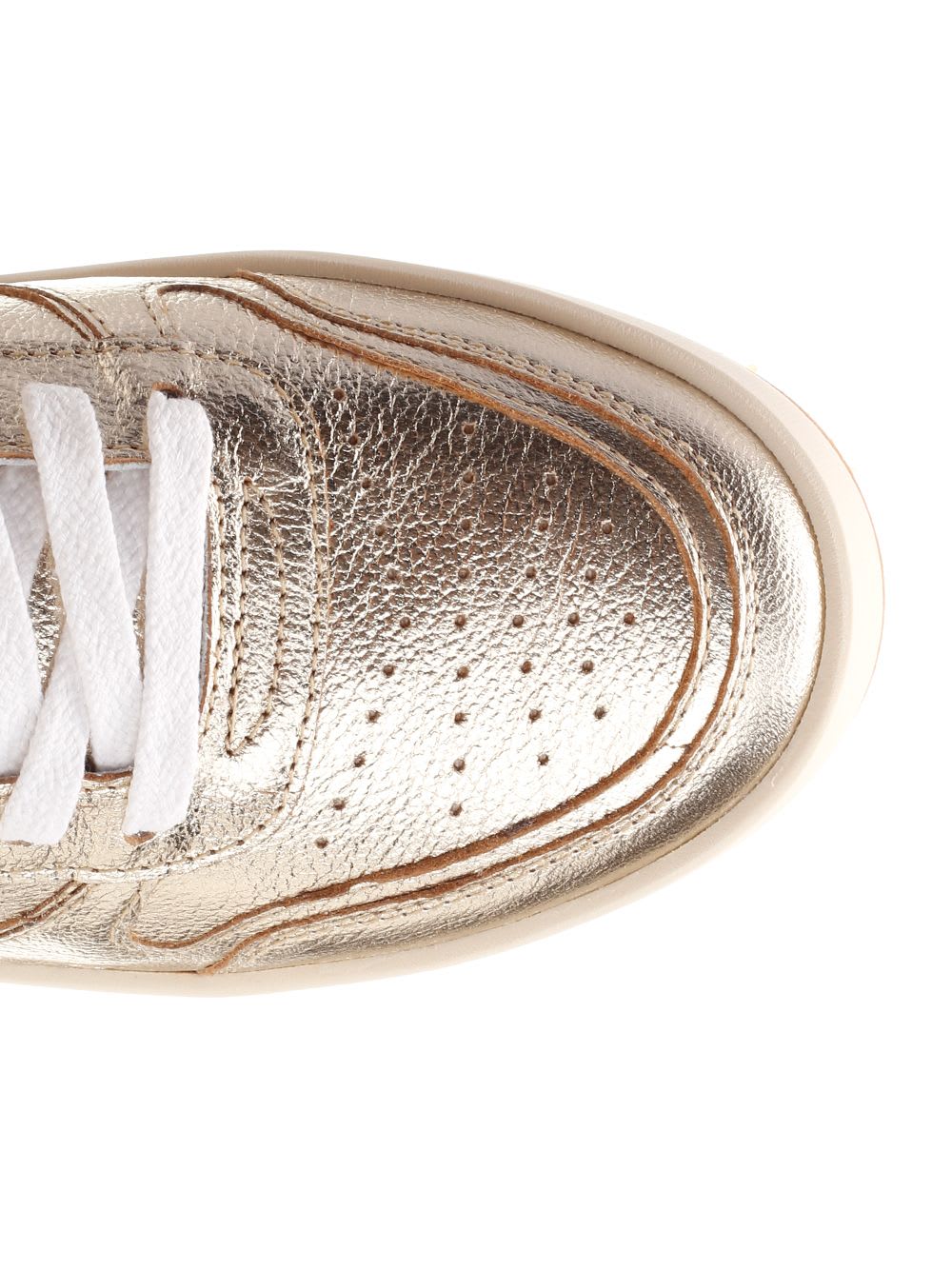 Shop Philippe Model Low-top Nice Sneakers In Gold