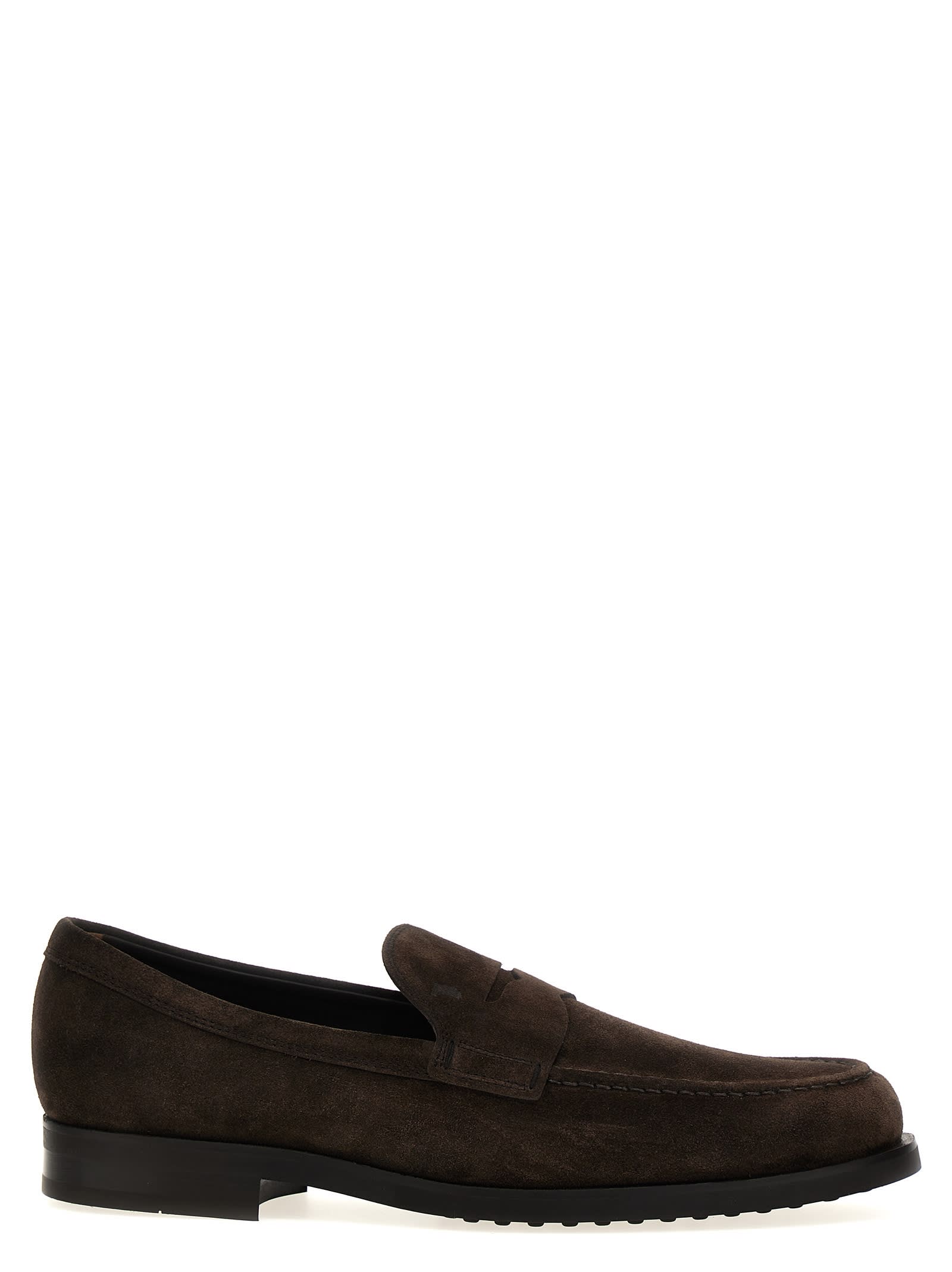 Shop Tod's Formale Loafers In Brown