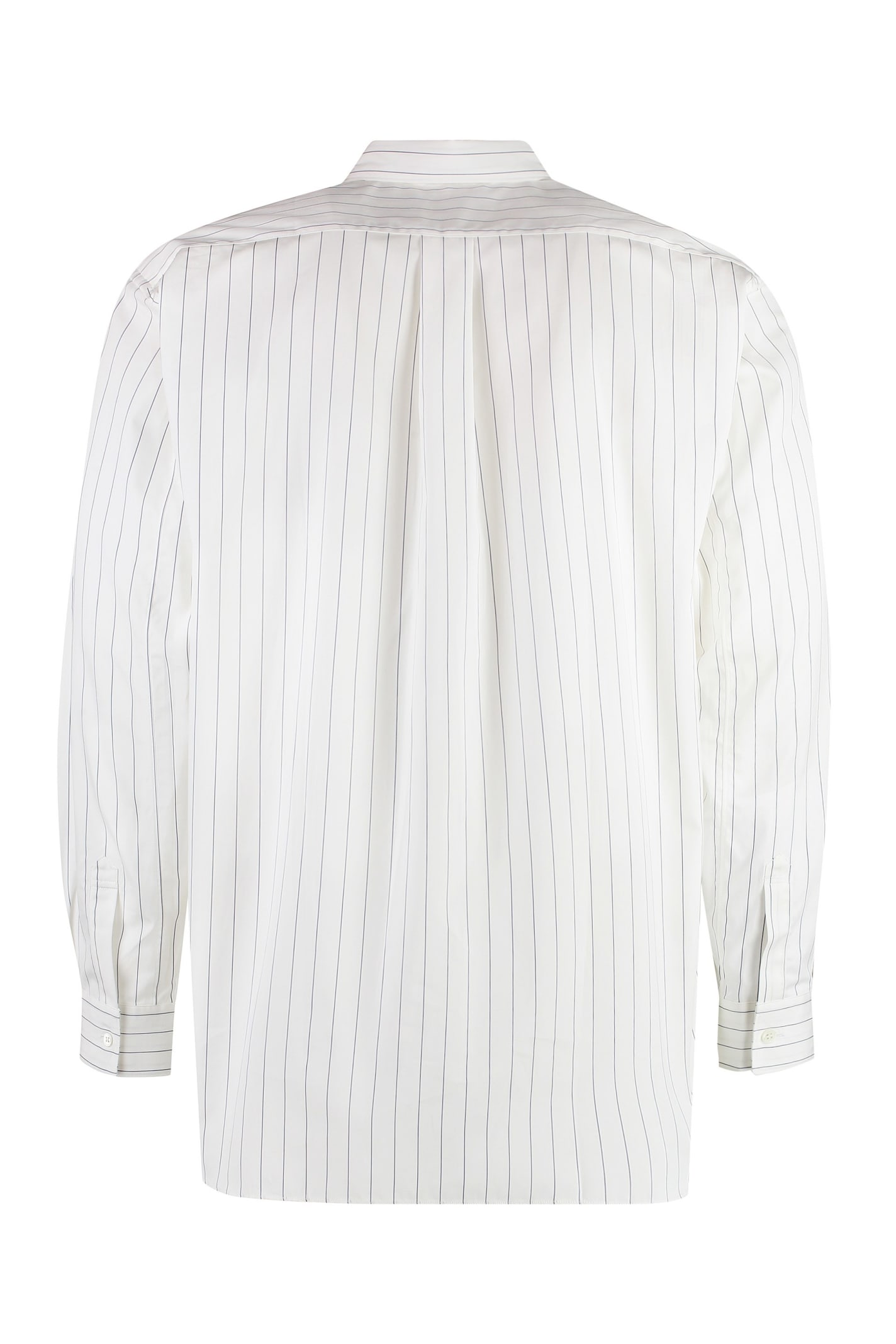 Shop Comme Des Garçons Shirt Striped Shirt In White