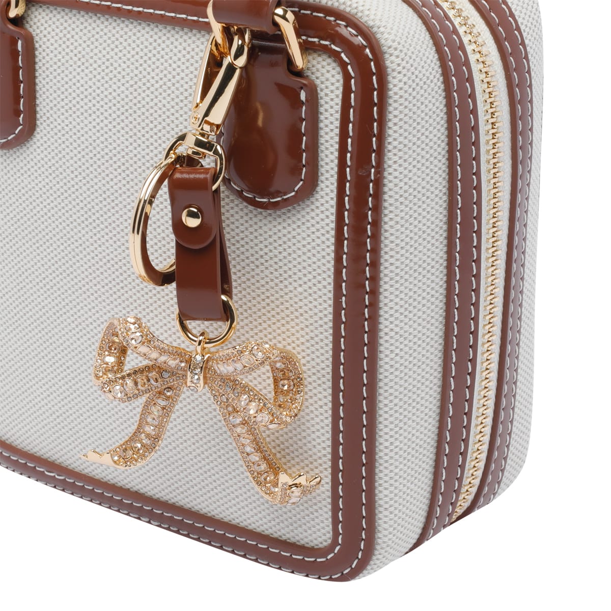 SELF-PORTRAIT CANVAS SQUARE SHOULDER BAG