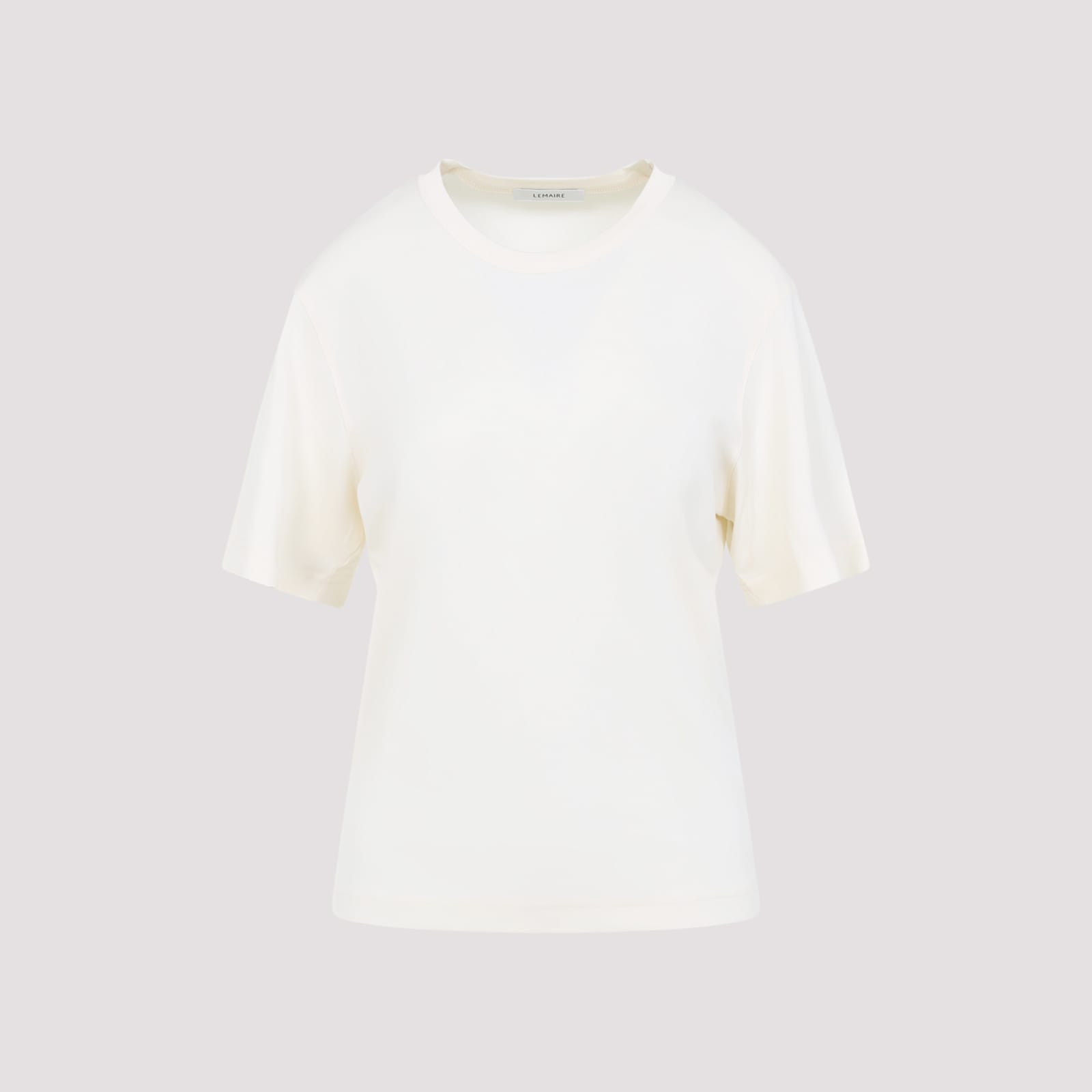 Lemaire Rib T-shirt In White