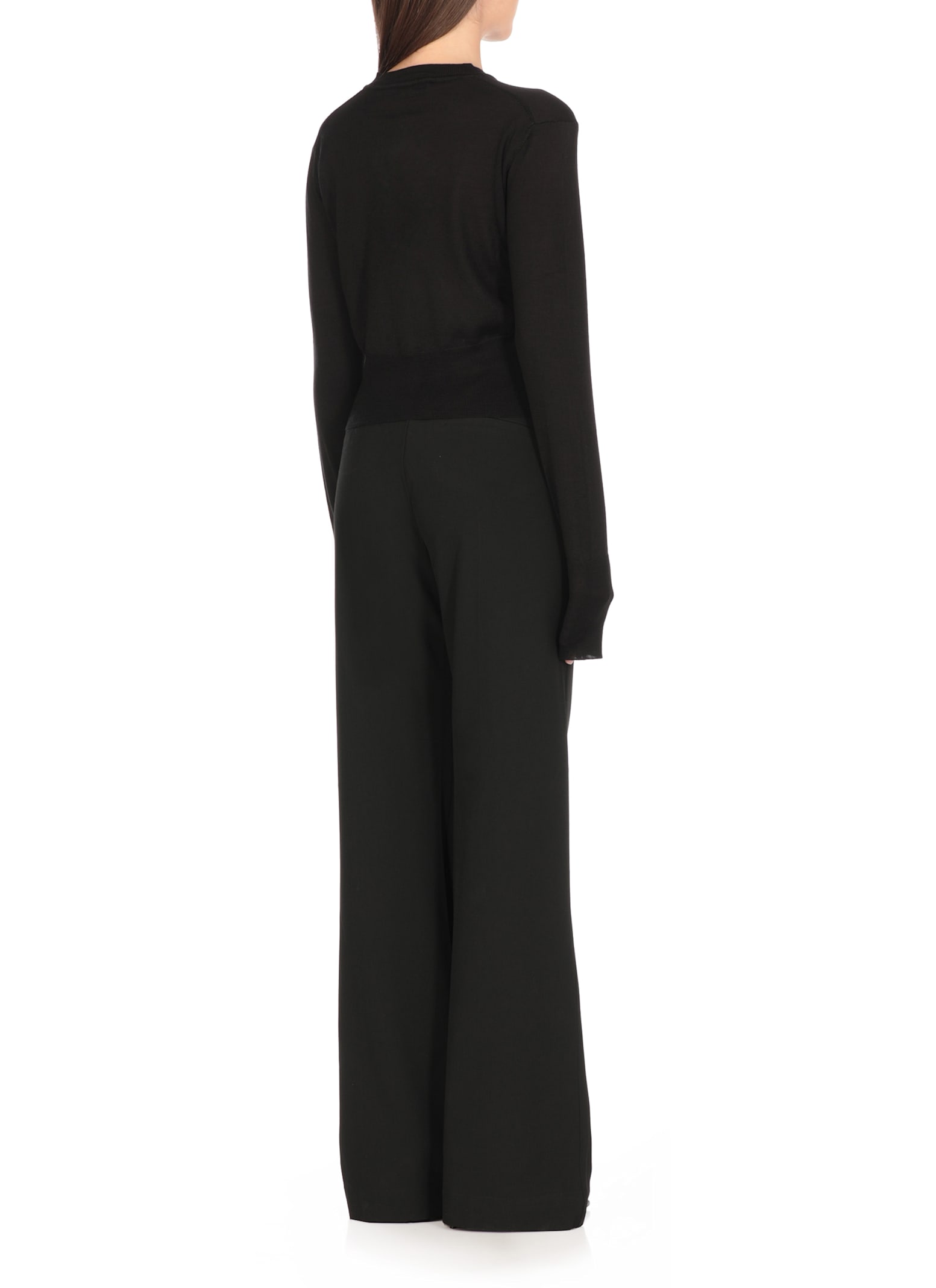 Vivienne Westwood Orb-embroidered Cropped Cardigan In Black