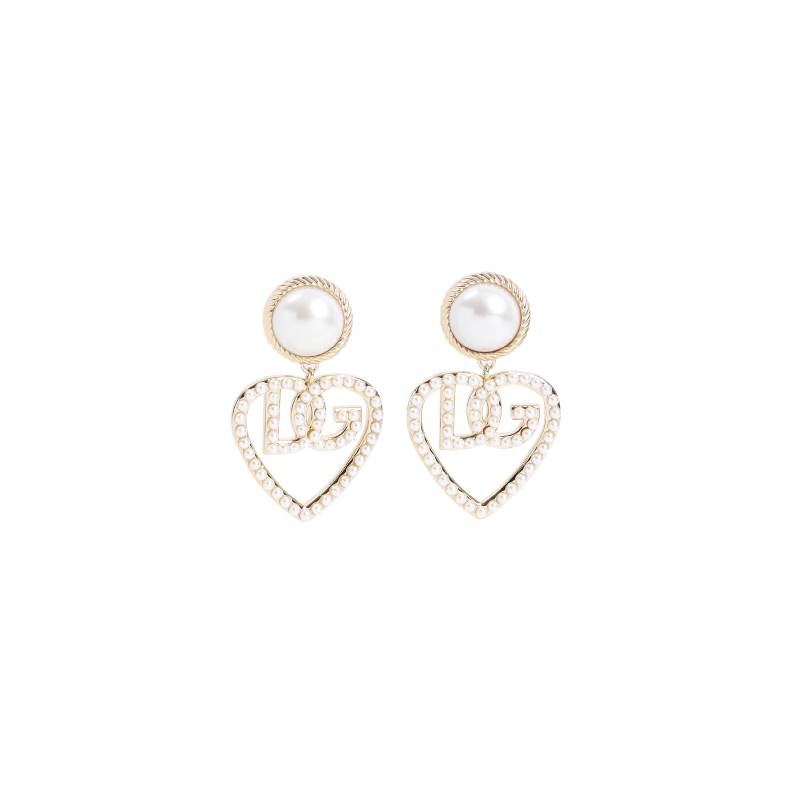 Shop Dolce & Gabbana Earrings Clips In Oro