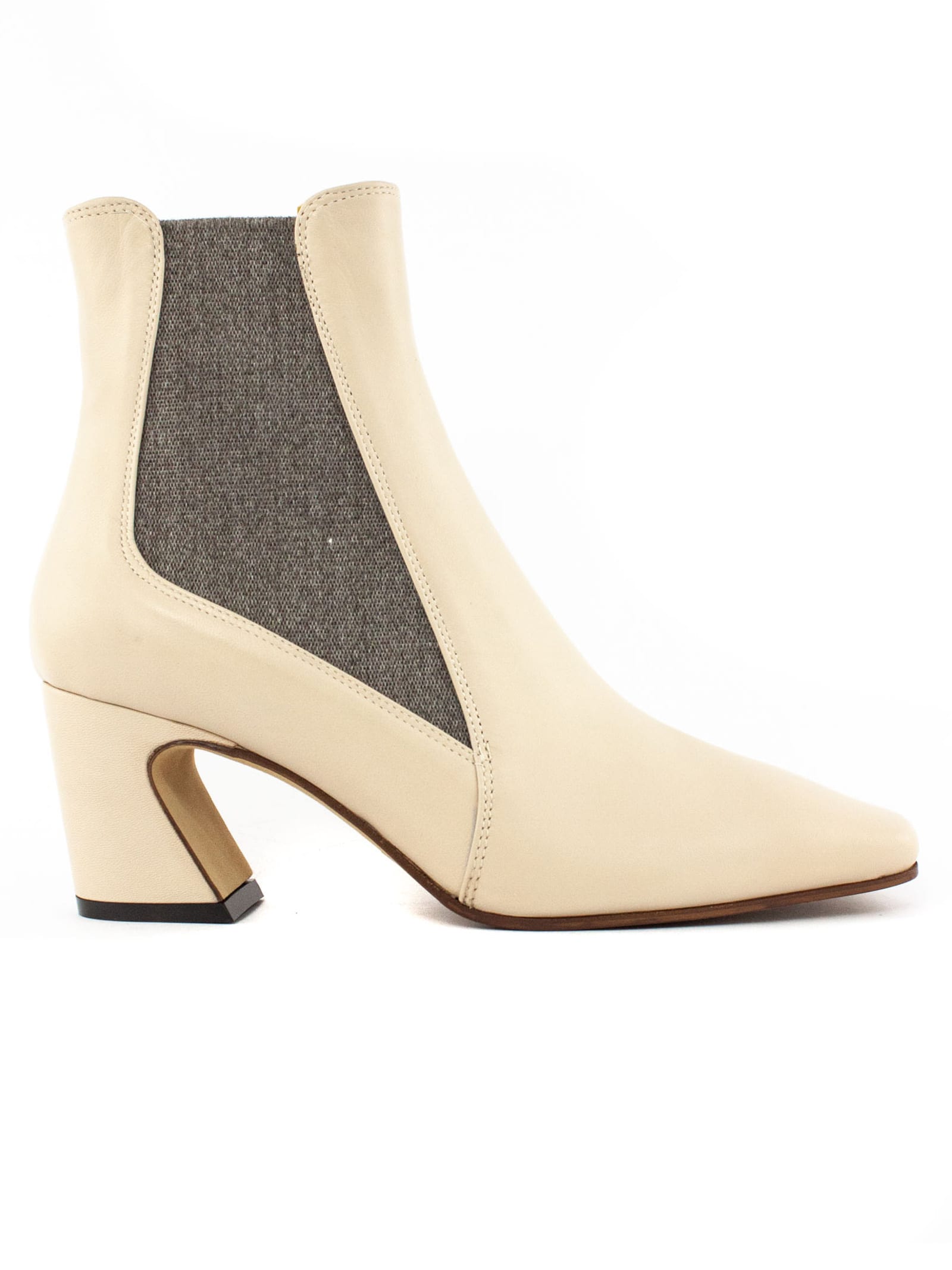 Roberto Festa Iseo Ankle Boot In Cream Leather