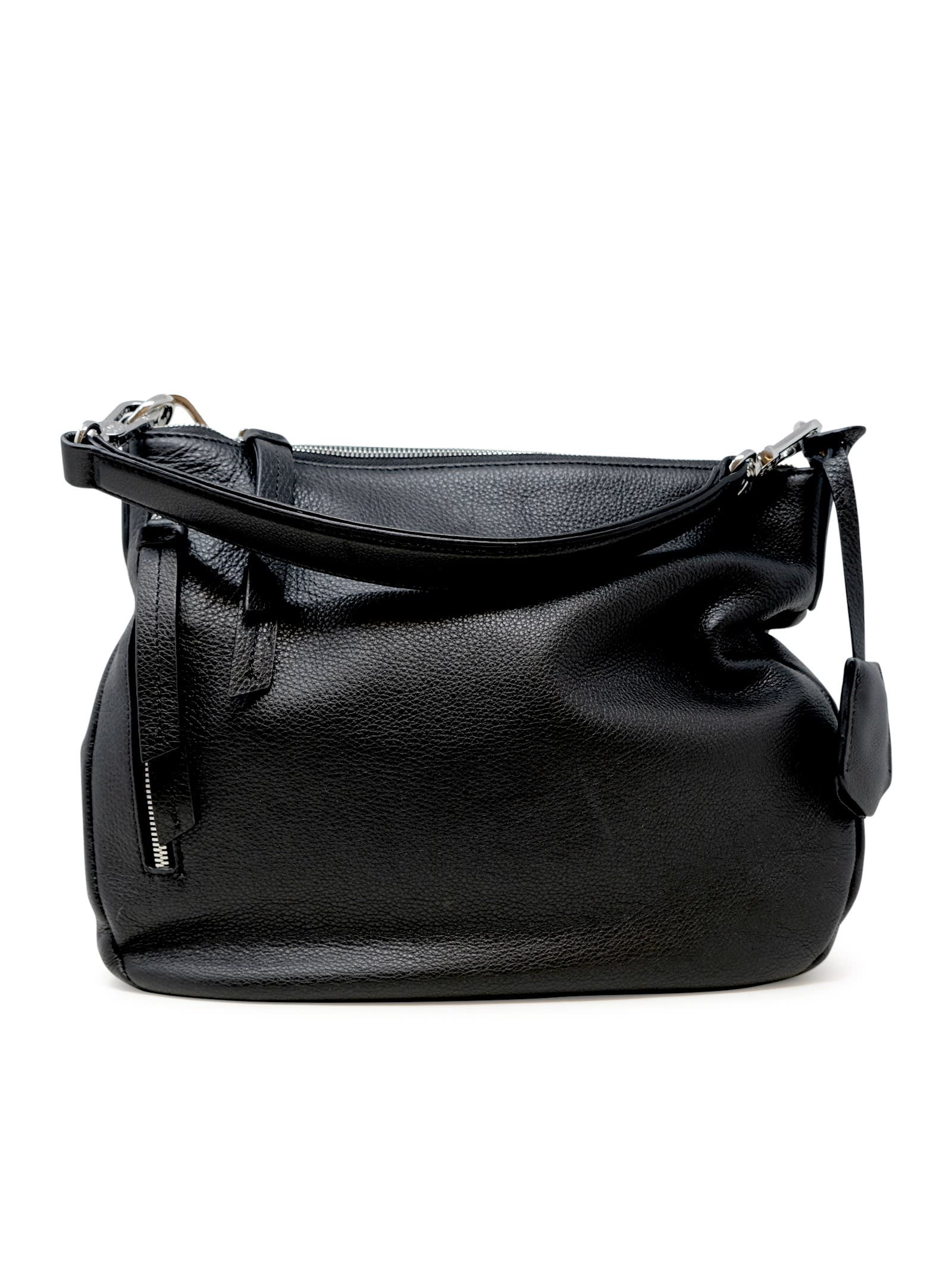 Shop Abro 031311-46 Juna Black Leather Bag