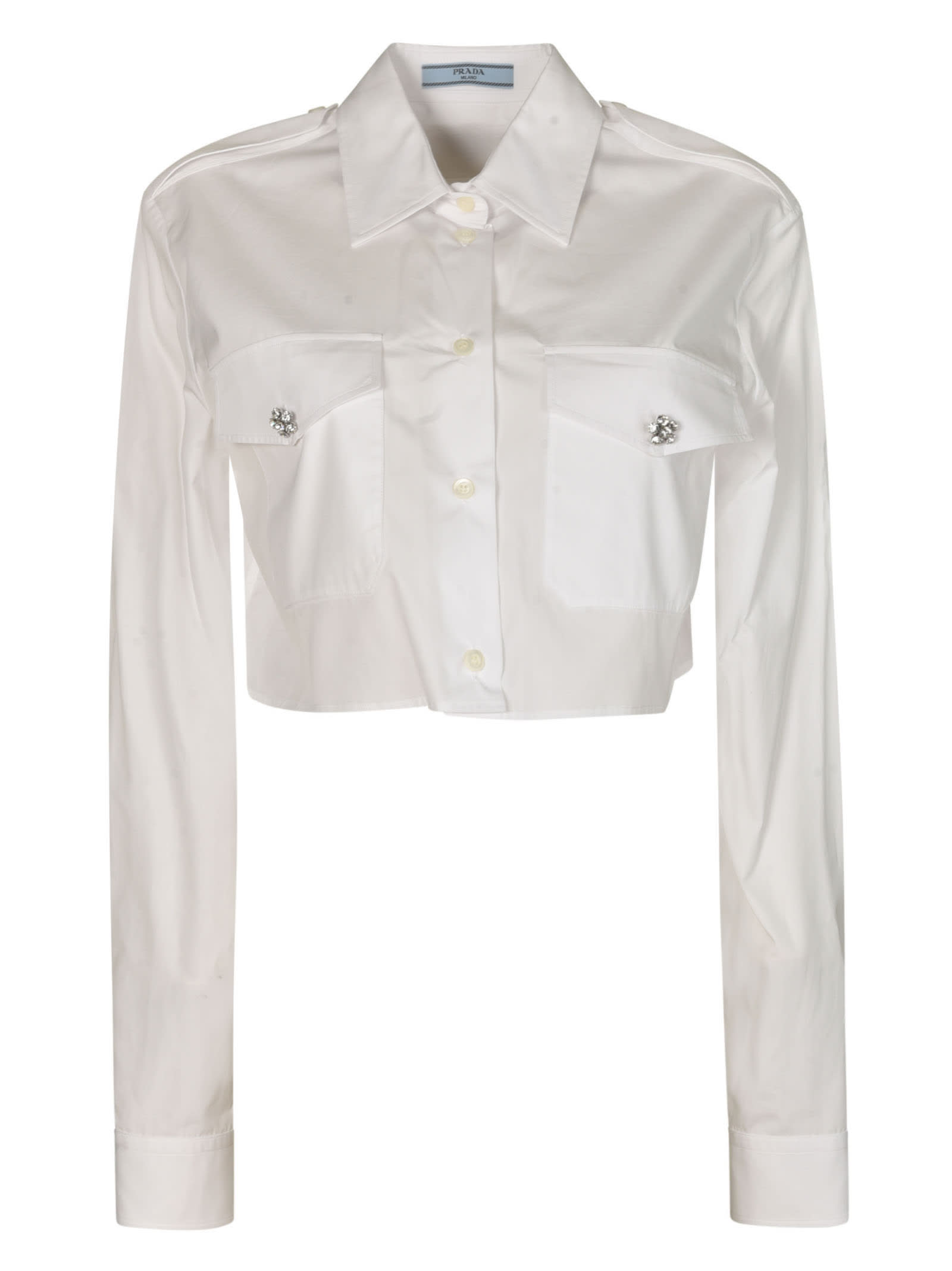 Prada Pocket Front Cropped Shirt