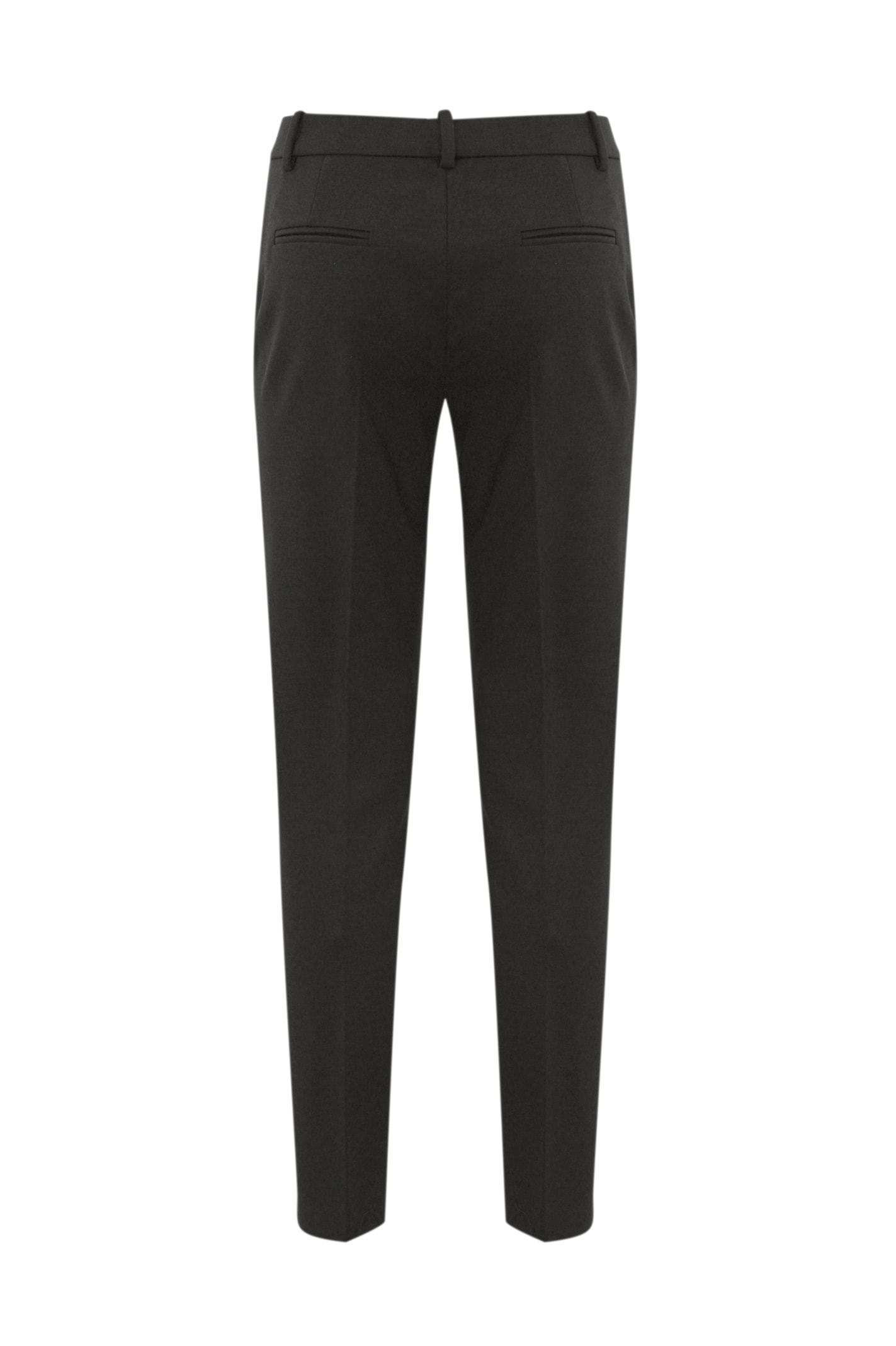 Shop Pinko Bello Trousers In Milano Stitch In Grigio Corvo