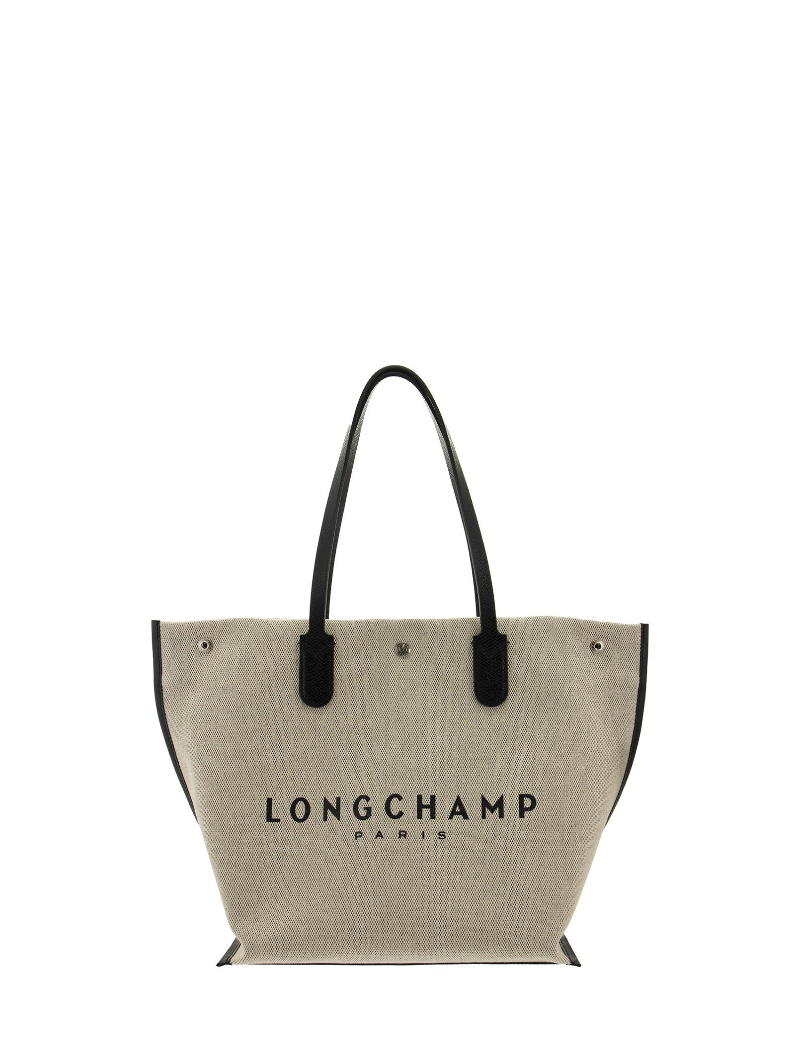 Longchamp Roseau Shopping Bag L In Natural