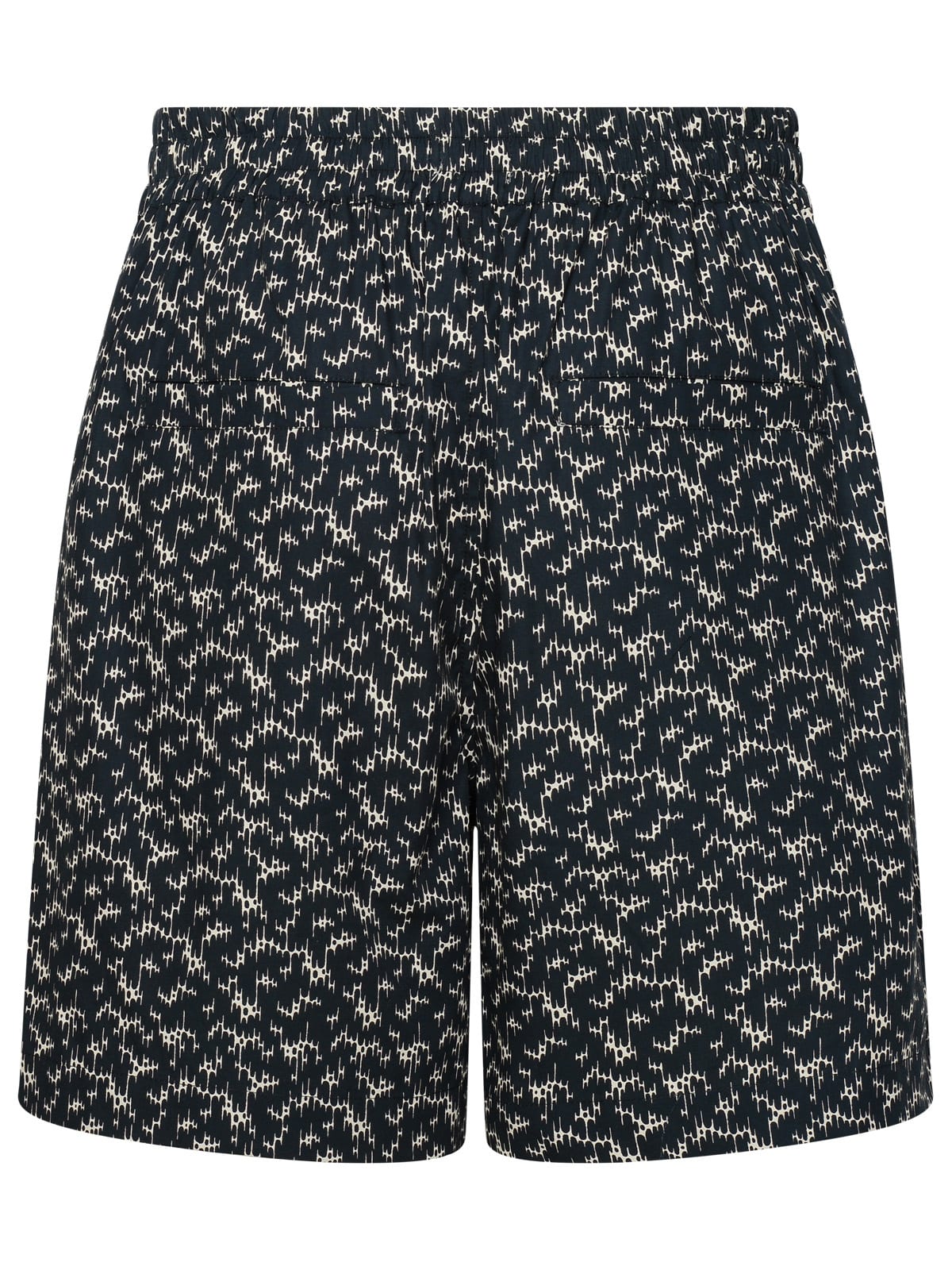 Shop Isabel Marant Vataya Black Cotton Bermuda Shorts