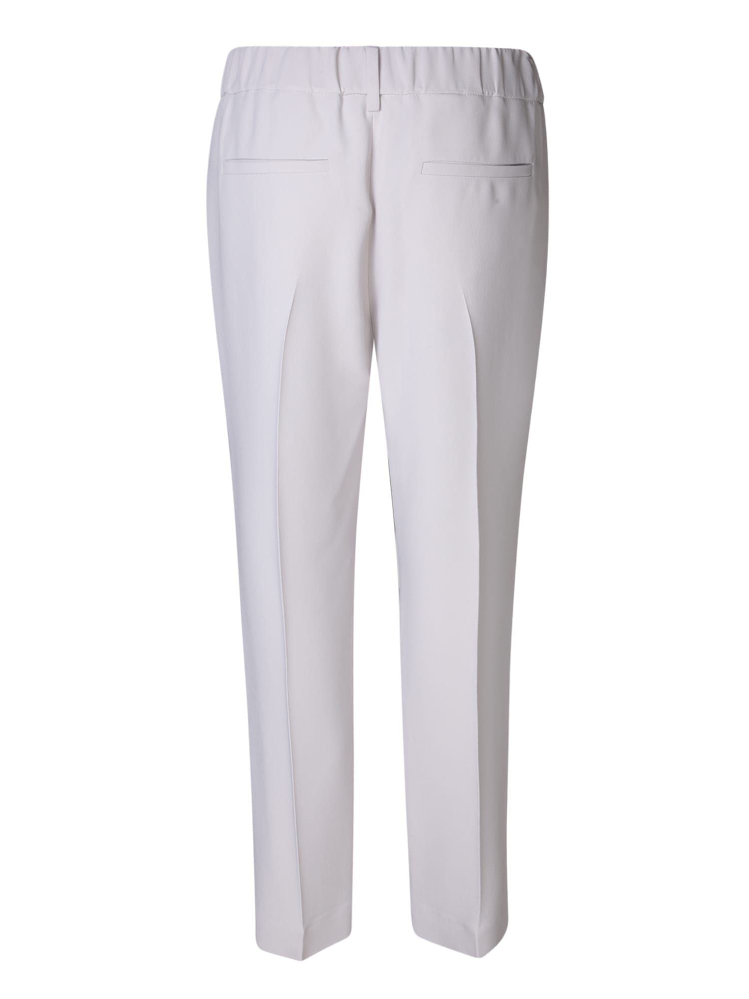 Brunello Cucinelli Butter Elastic Trousers In Yellow