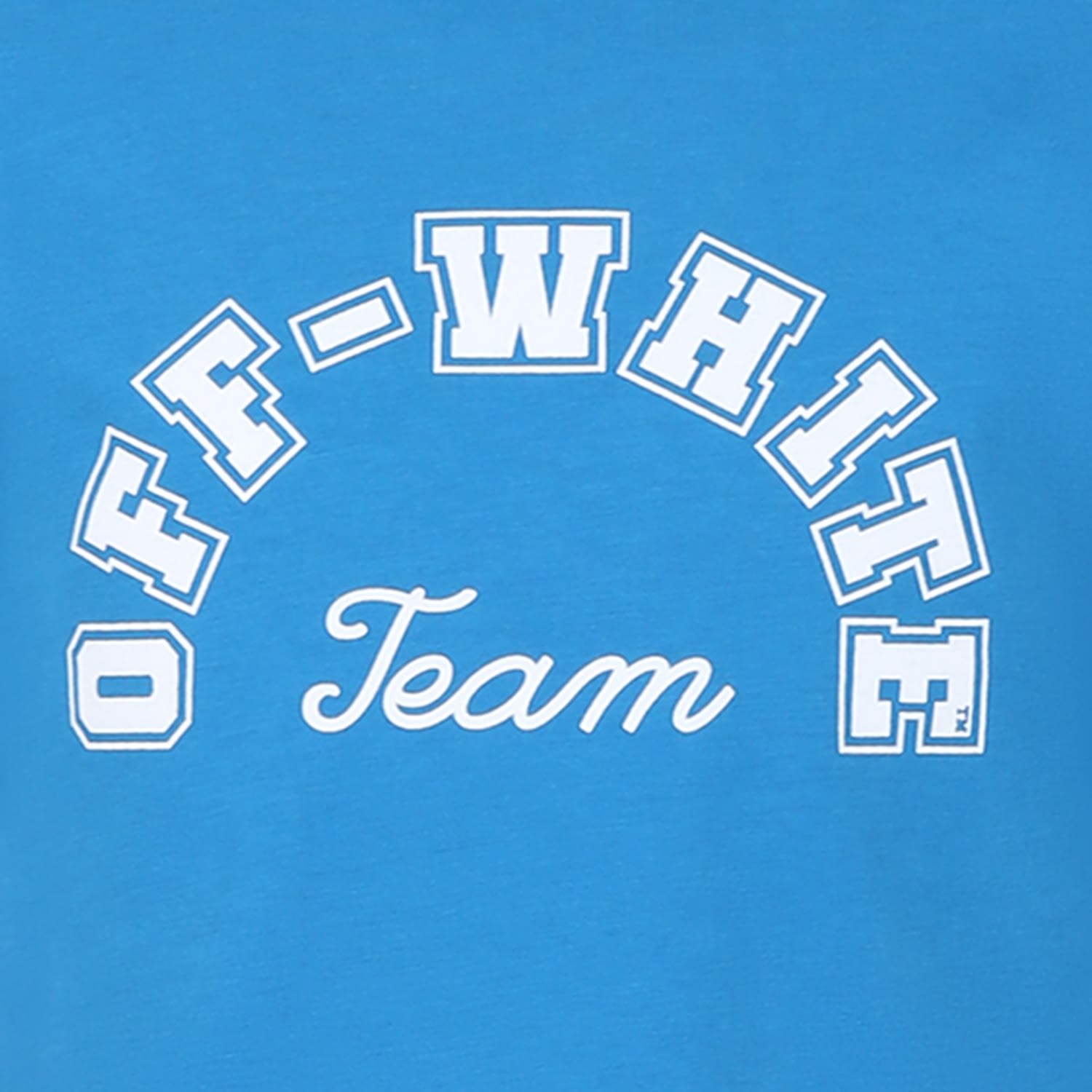 Shop Off-white Light Blue T-shirt For Boy With Logo And Number