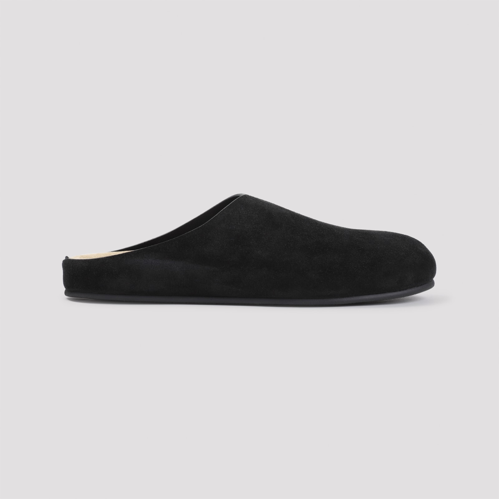 Shop The Row Hugo Slide Slippers In Blk Black