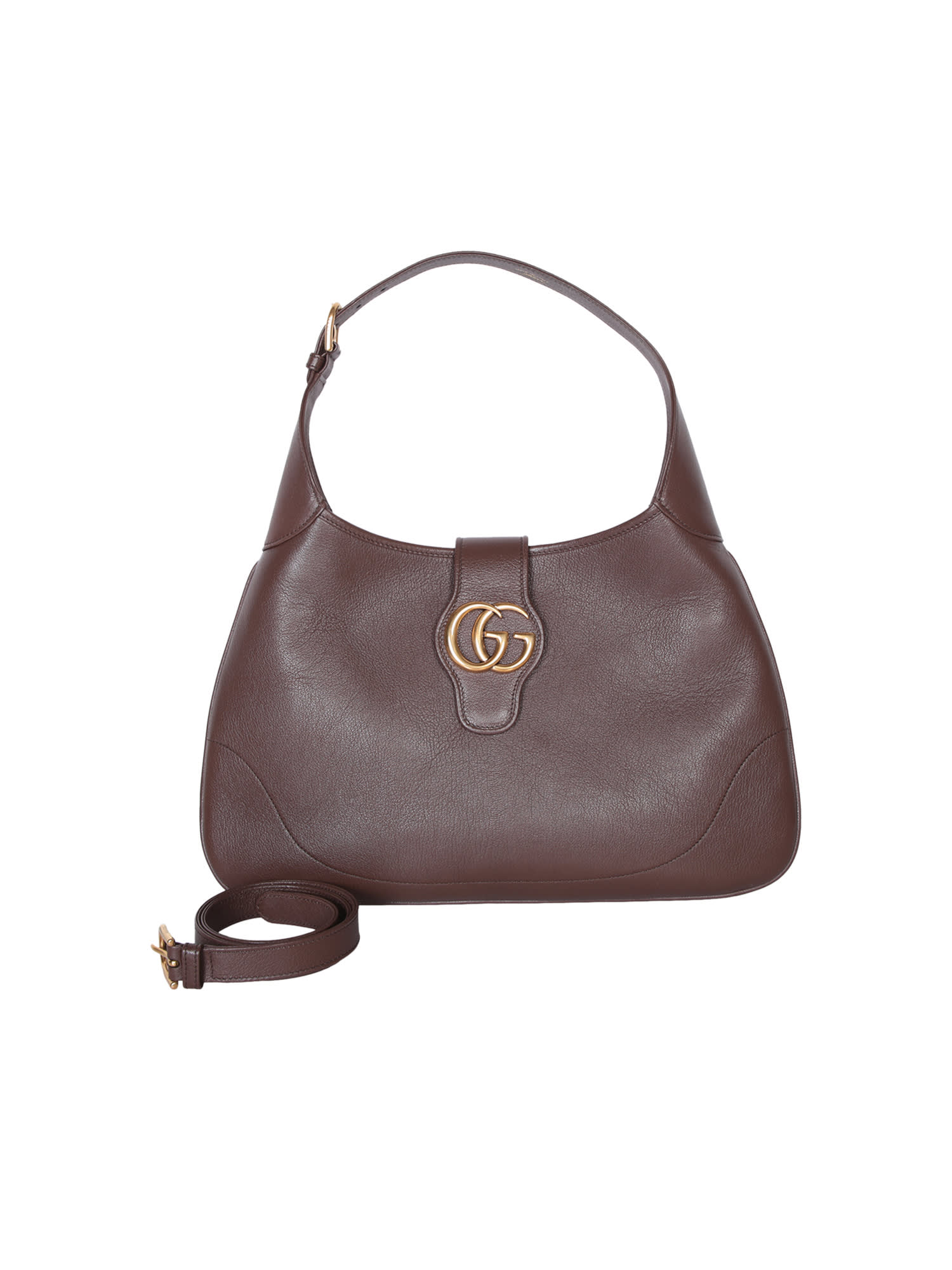 Shop Gucci Aphrodite M Brown Bag