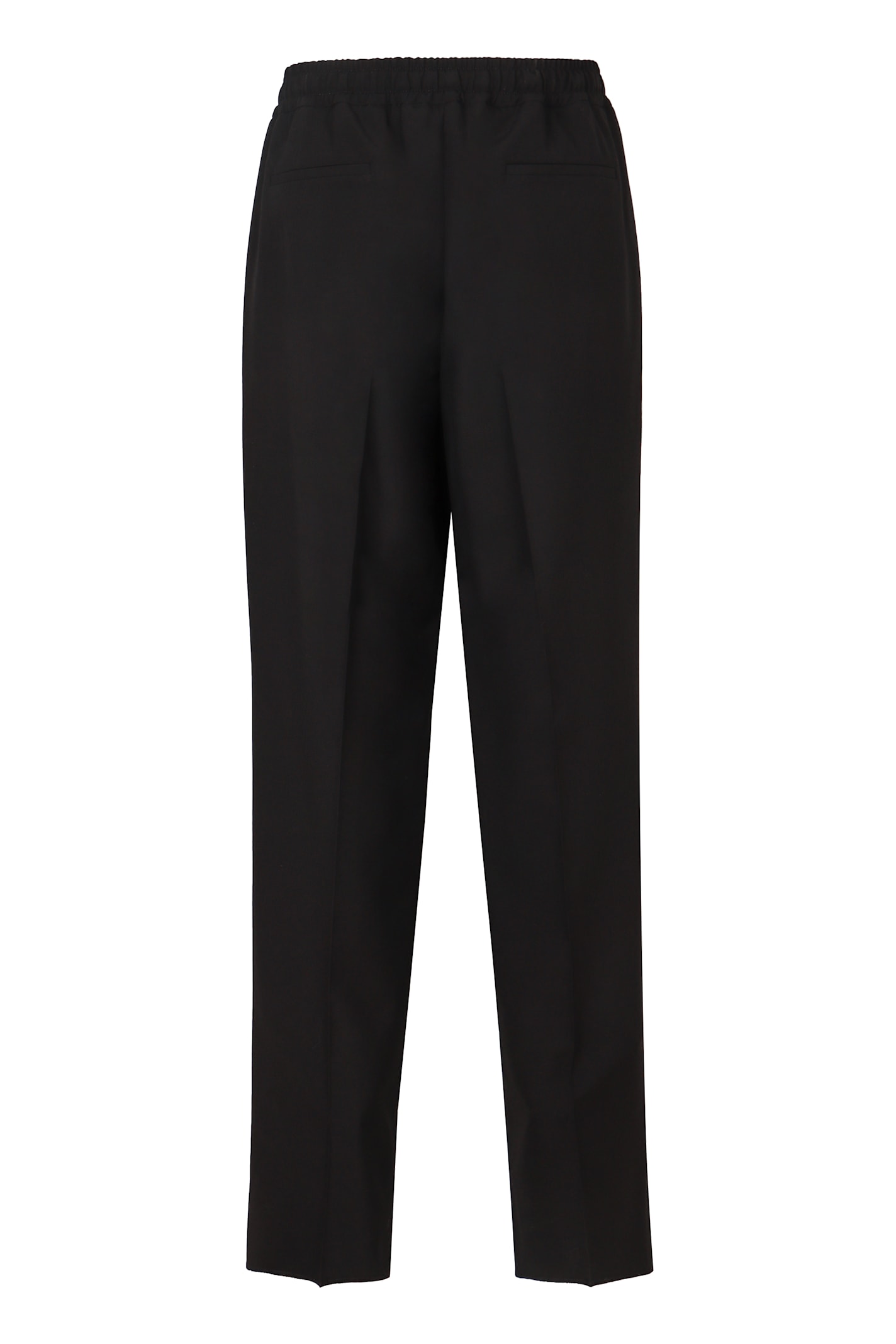Valentino Drawstring-waist Cotton Track Pants In Black