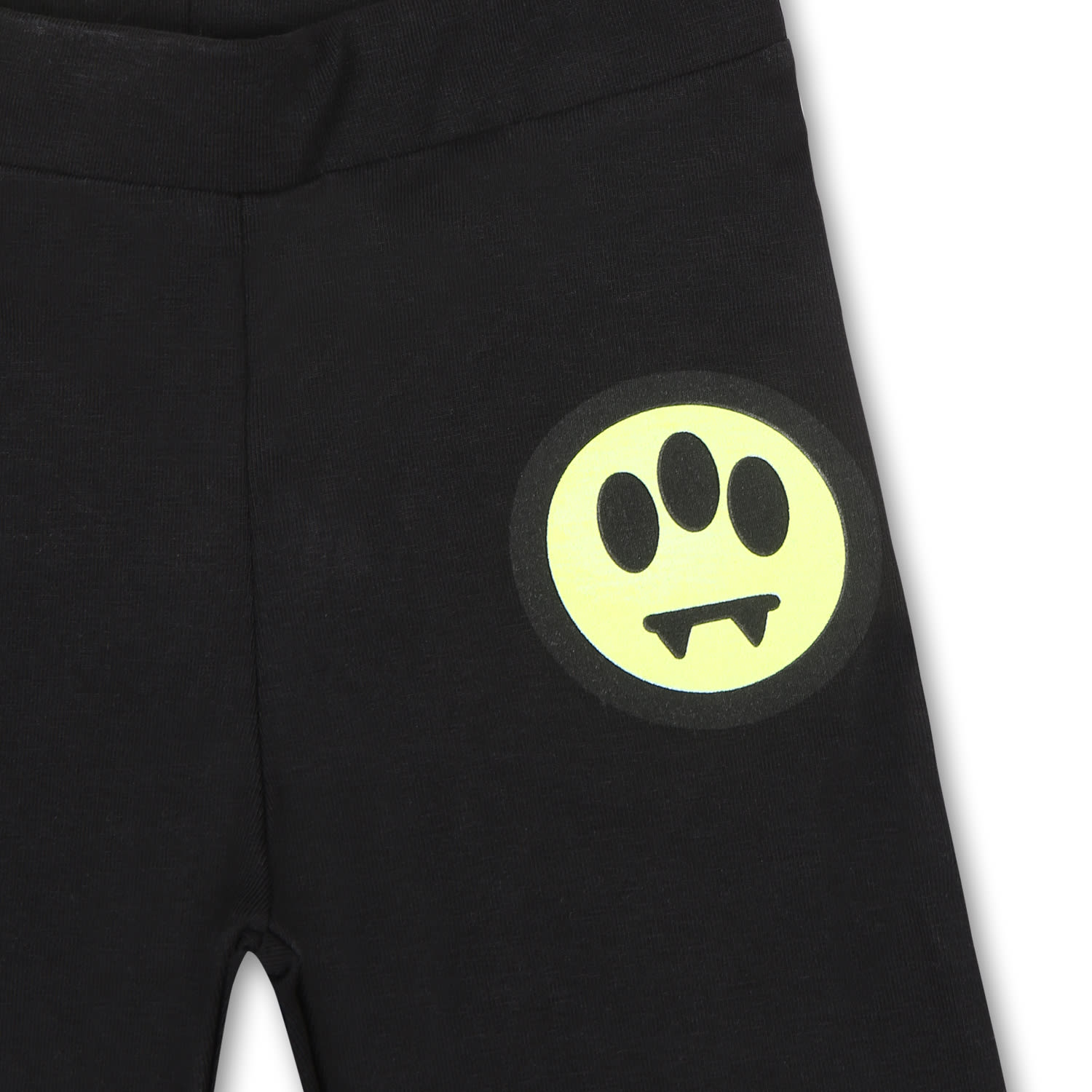 Shop Barrow Black Leggings For Baby Girl With Smiley