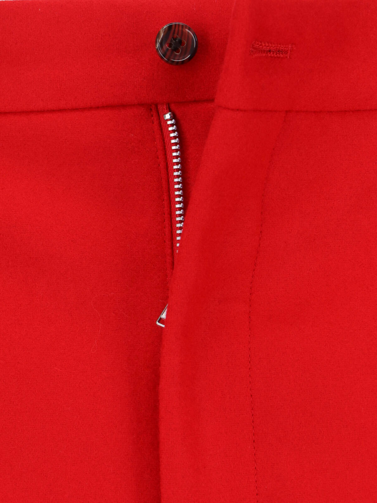 Comme Des Garçons Homme Deux Wool Shorts In Red