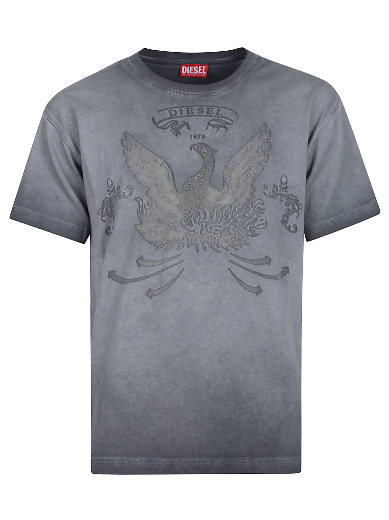 Diesel T-norm T9 T-shirt In Gray