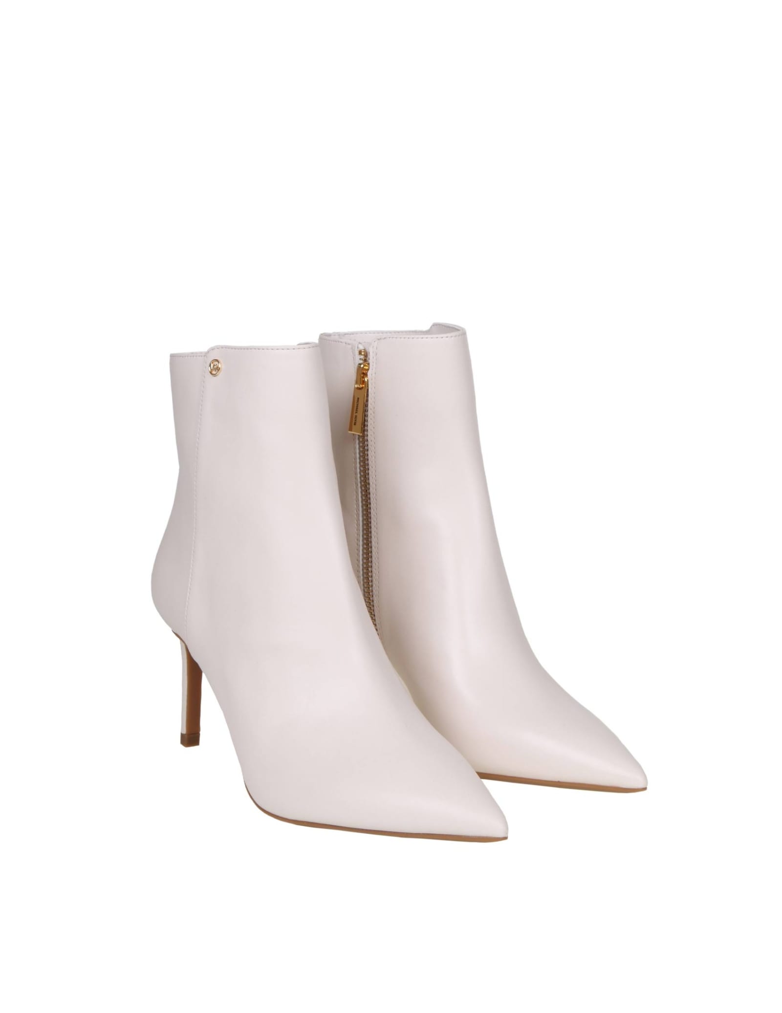Shop Michael Kors Boots In White Leather