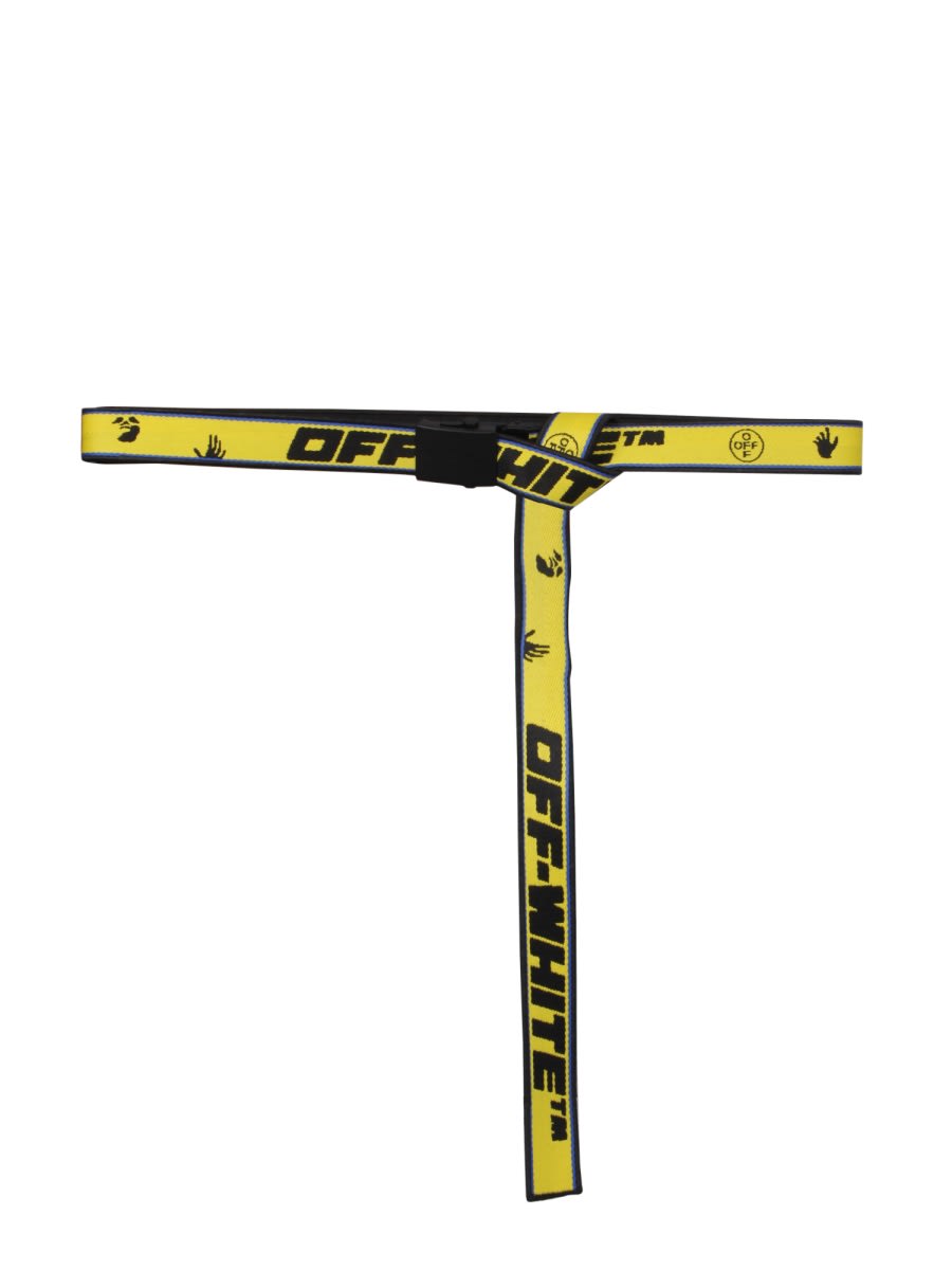 Shop Off-white New Industrial Reversible Belt In Yellow