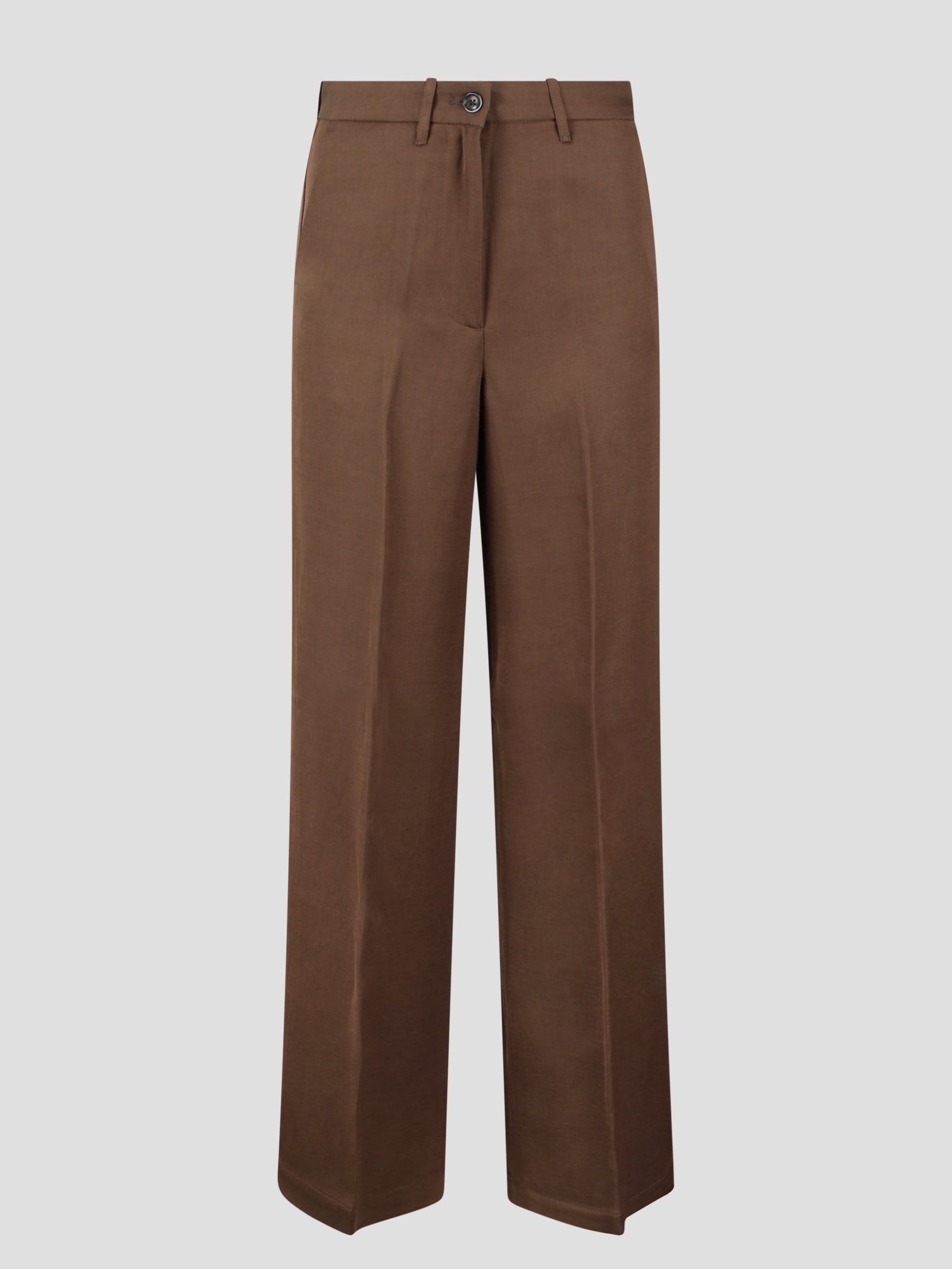 Nine In The Morning Karen Palazzo Trousers In Brown