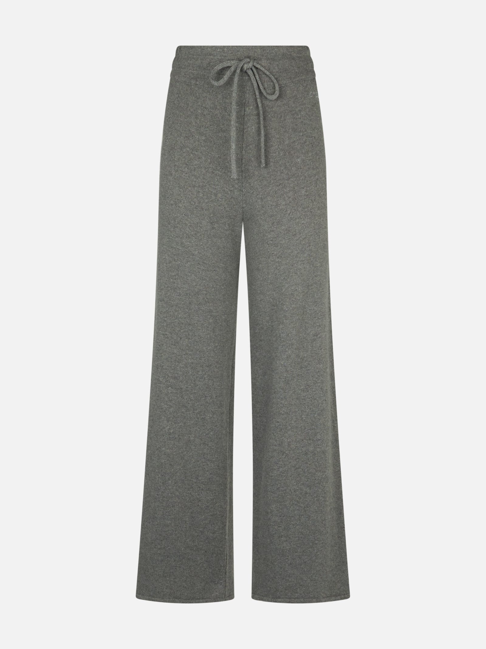 MC2 SAINT BARTH KNITTED GREY PALAZZO PANTS 