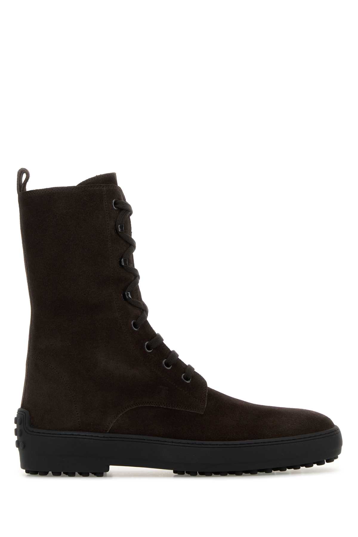 Tod's Brown Suede Winter Ankle Boots In Brown