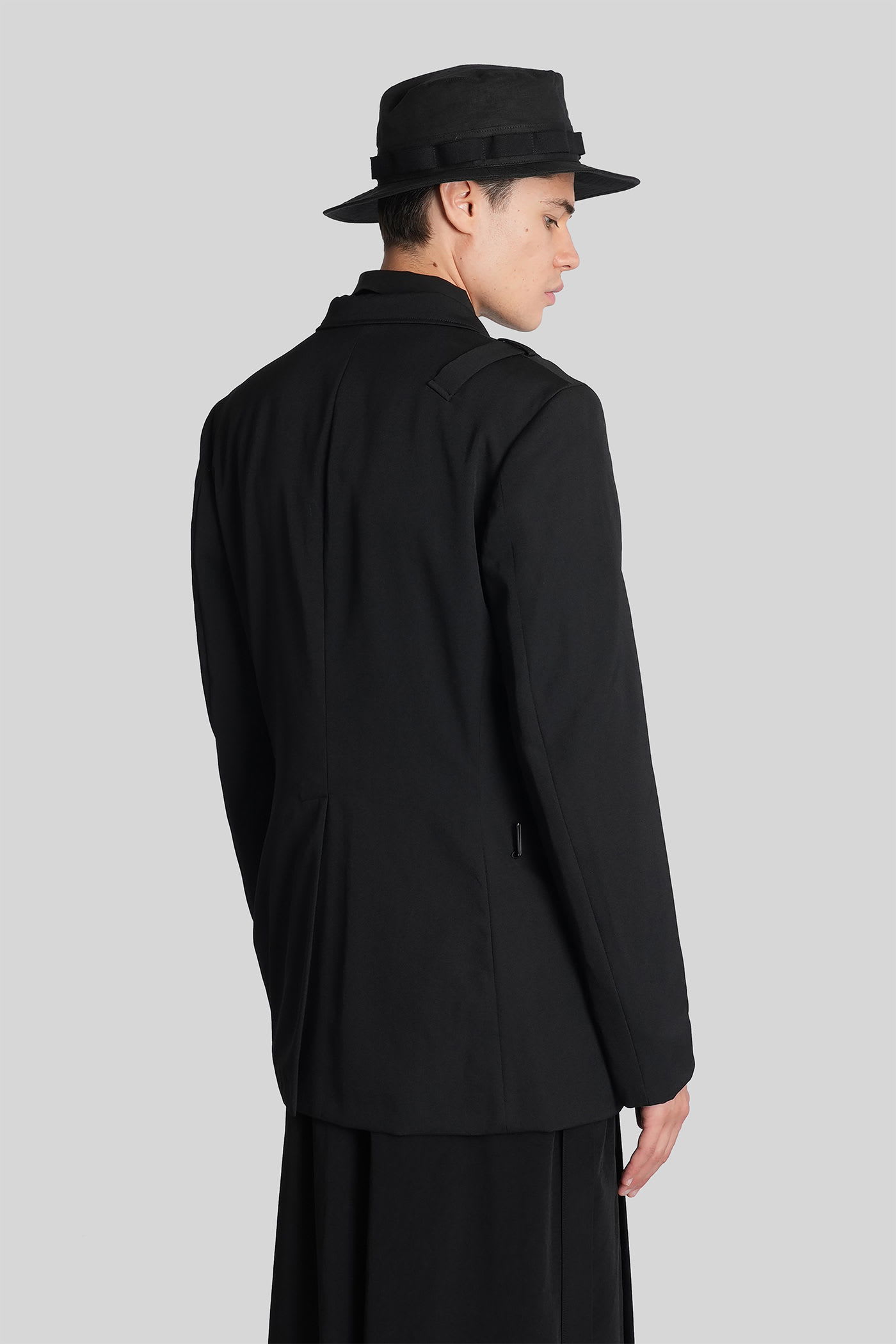 Yohji Yamamoto Blazer In Black Wool In Black