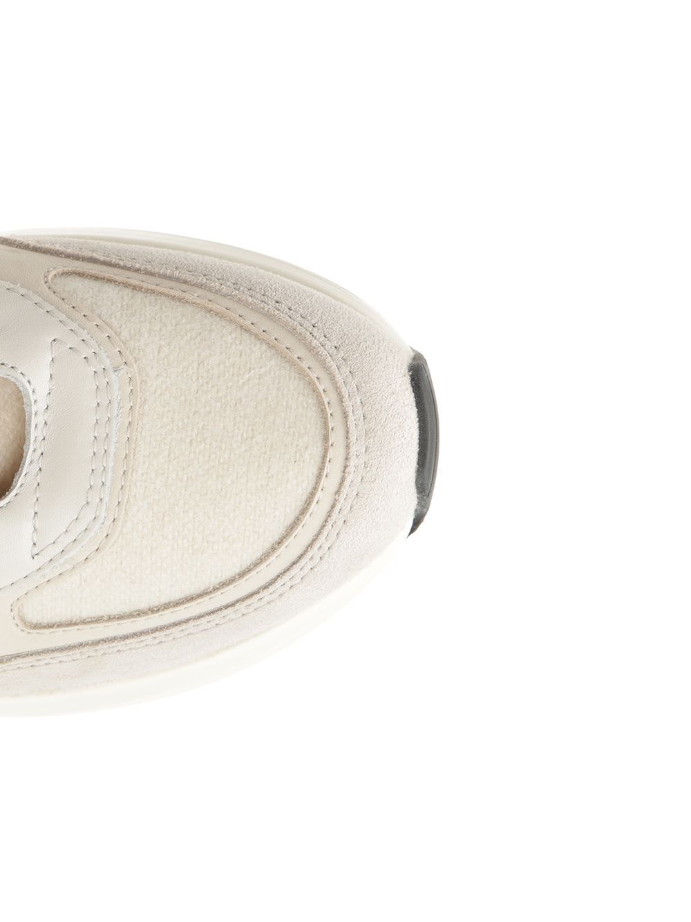 Tod's Sneaker In A Mix Of Cloth, Suede And Nubuck Leather In Neutral