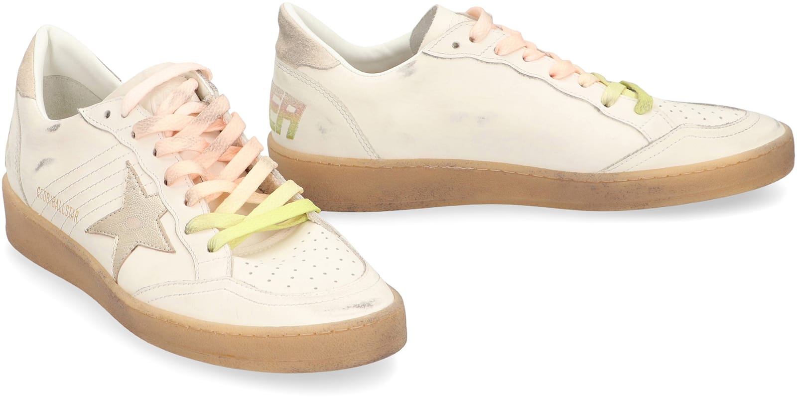 Golden Goose Sneakers Low-top Ball Star In Pink