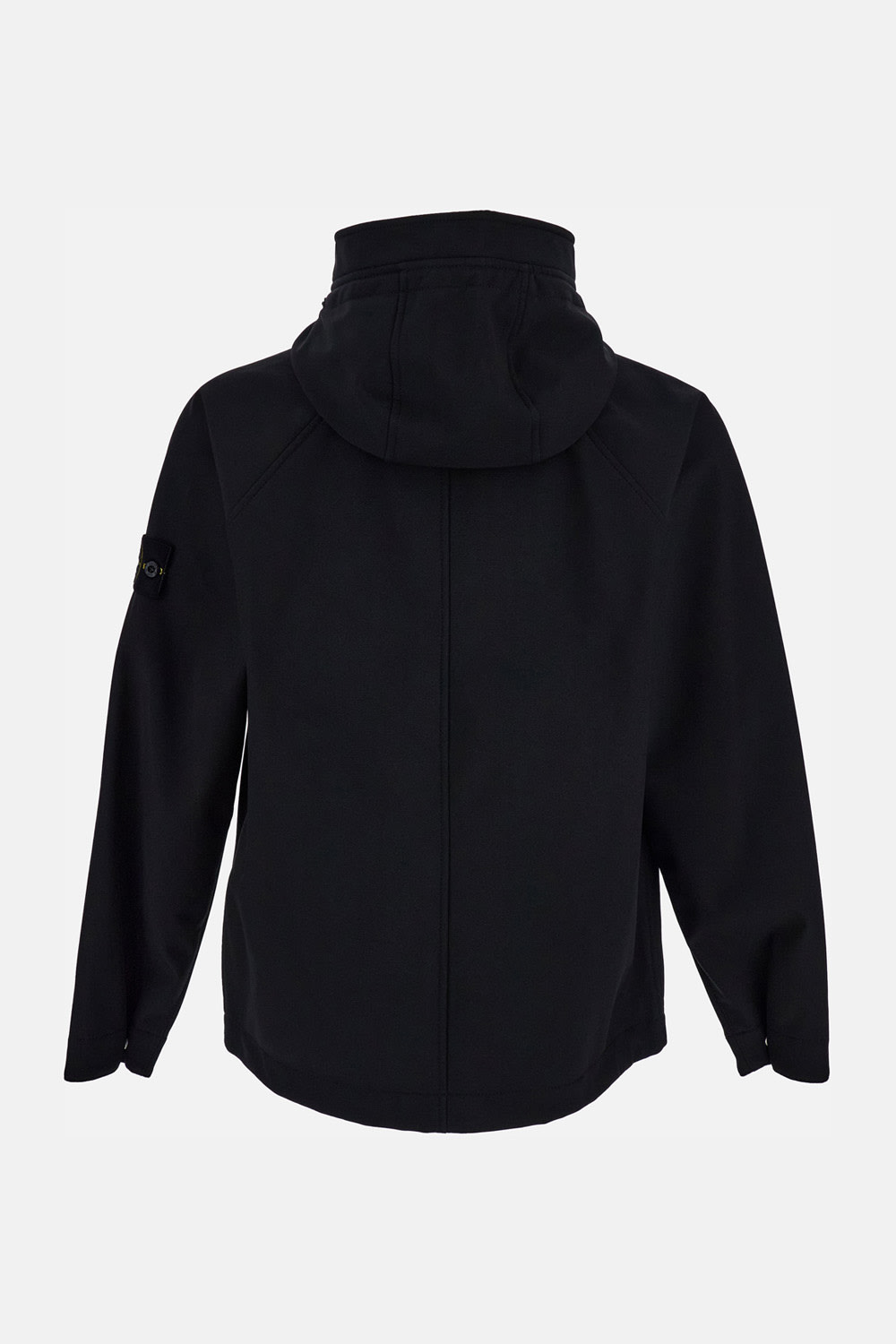 Stone Island Versatile Hooded Jacket Adjustable Features In Black