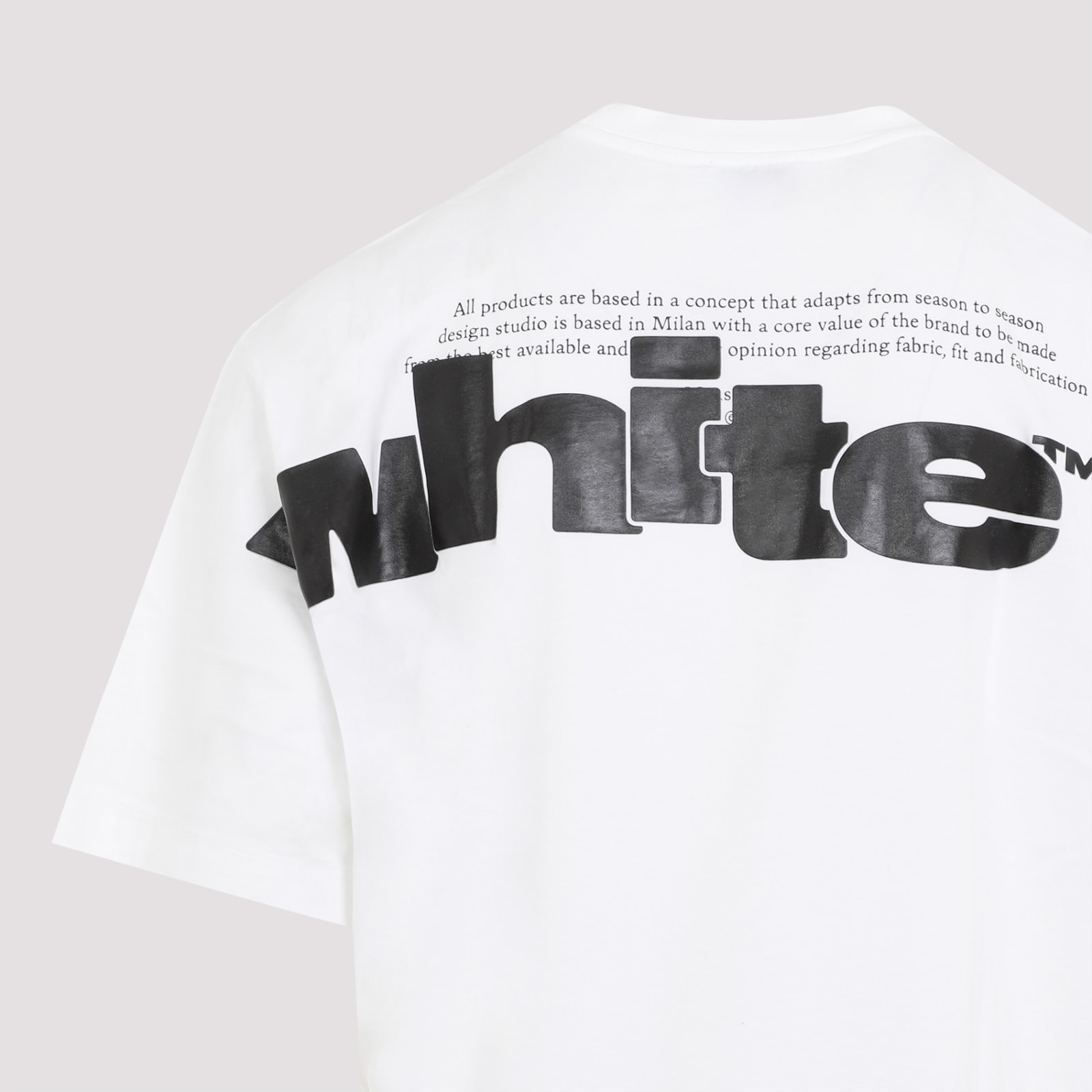 Shop Off-white Shared Logo Skate Short Sleeve Tee In White Black