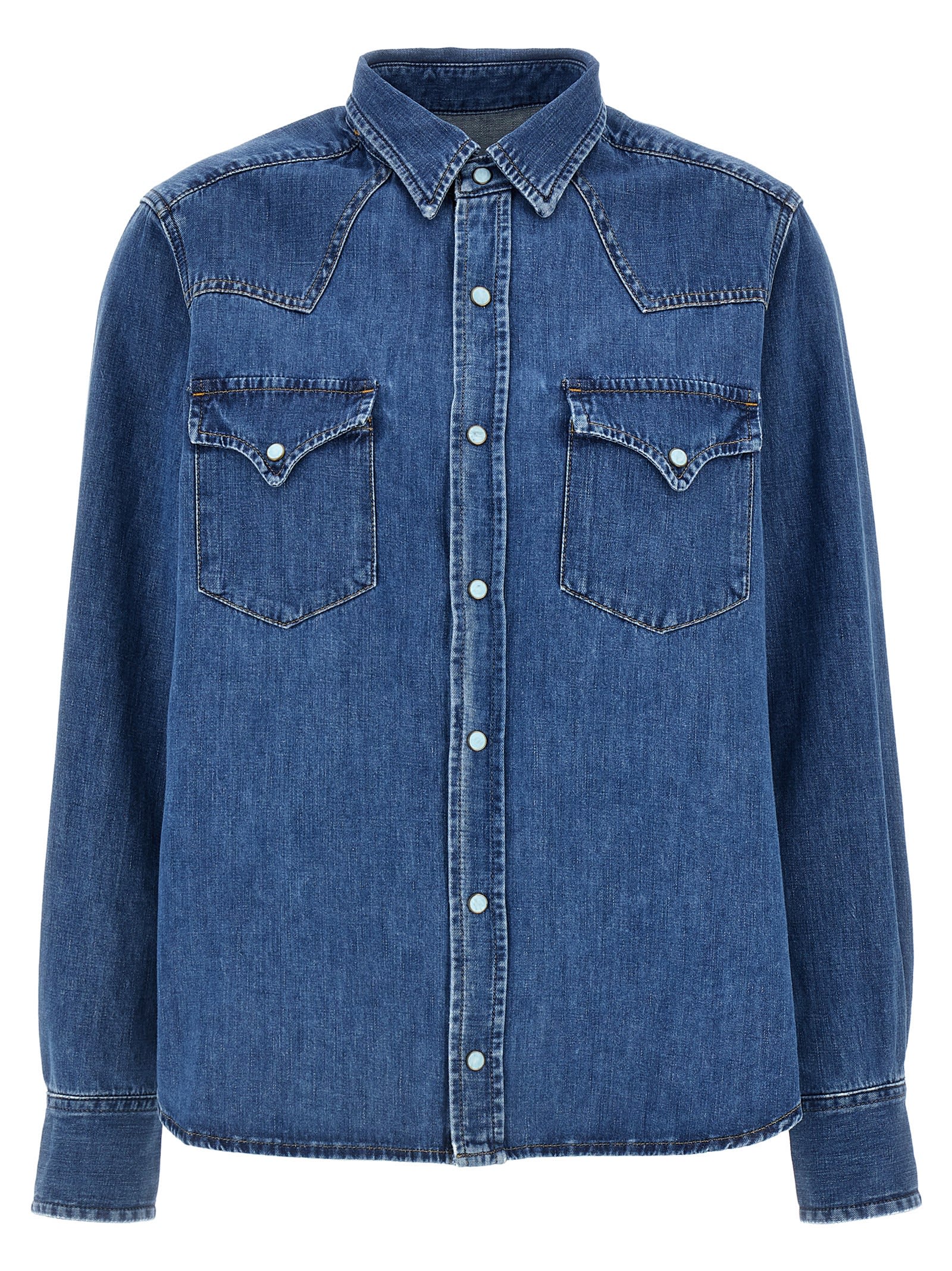 Shop Fortela Ntex Shirt In Blue