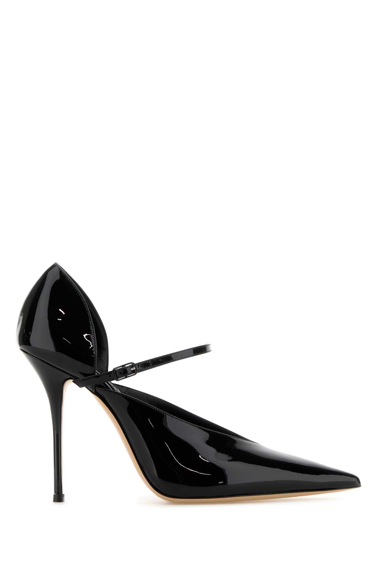 Shop Casadei Black Leather Tiffany Pumps In Nero