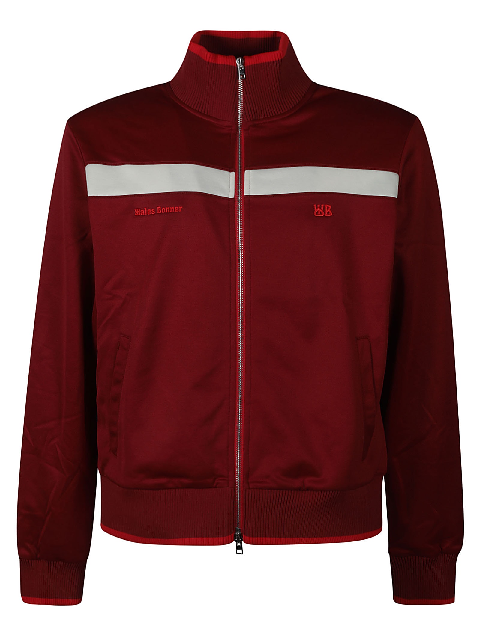 Shop Wales Bonner Essence Track Top In Bordeaux