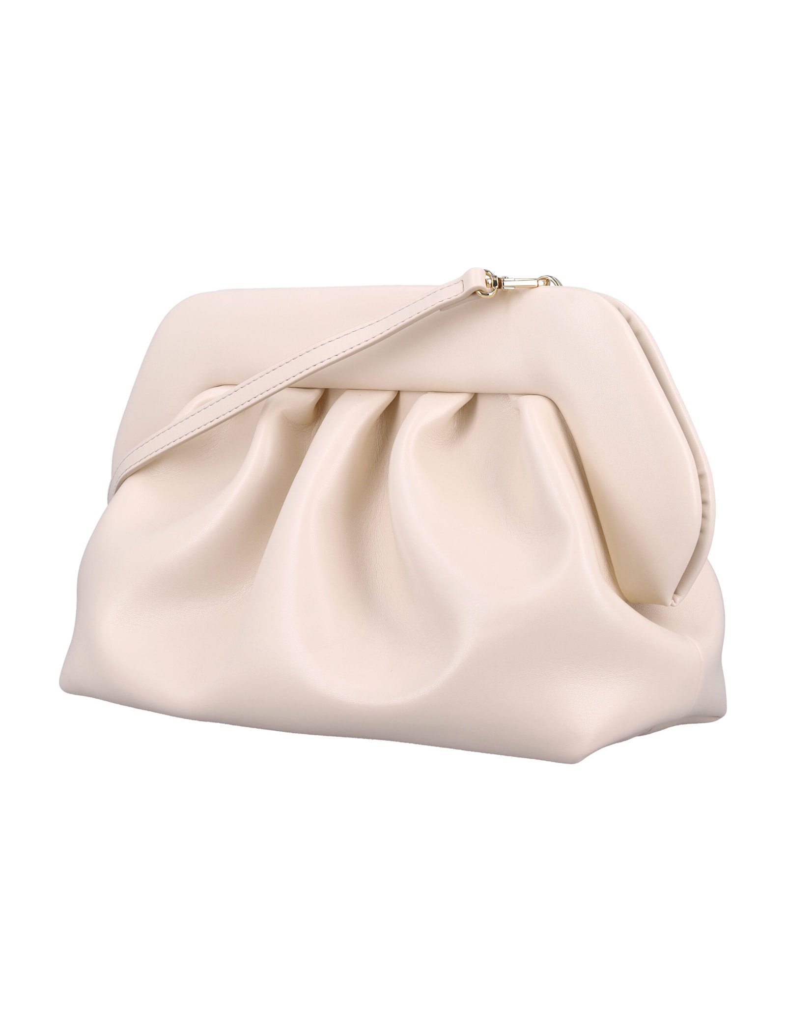 Themoirè Bios Vegan Fabric Clutch In Shell
