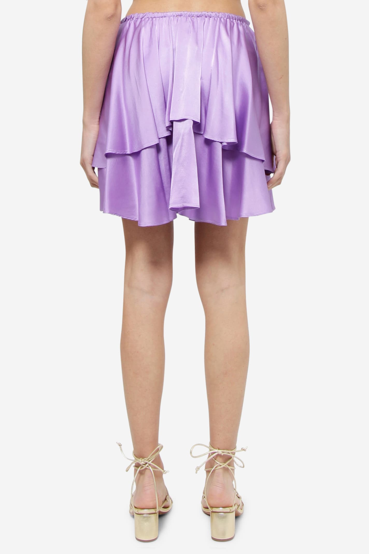 FORTE FORTE - Silk Satin Couture Mini Skirt