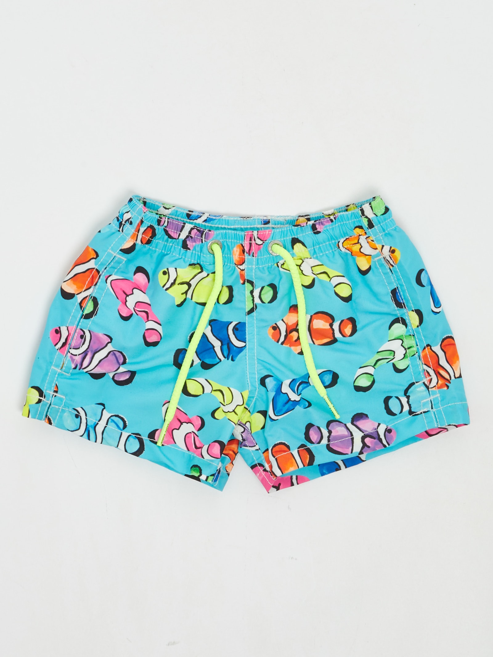 Mc2 Saint Barth Kids' Jean Clownfish Swim Shorts In Multicolor