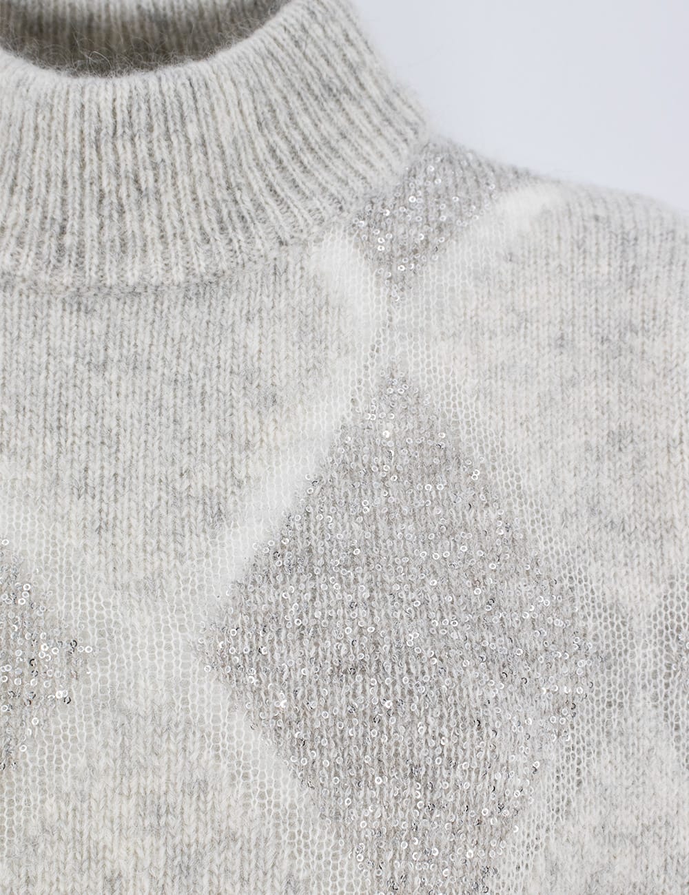 Shop Brunello Cucinelli Sweater In Grigio Perla+quarzo+ghiaia