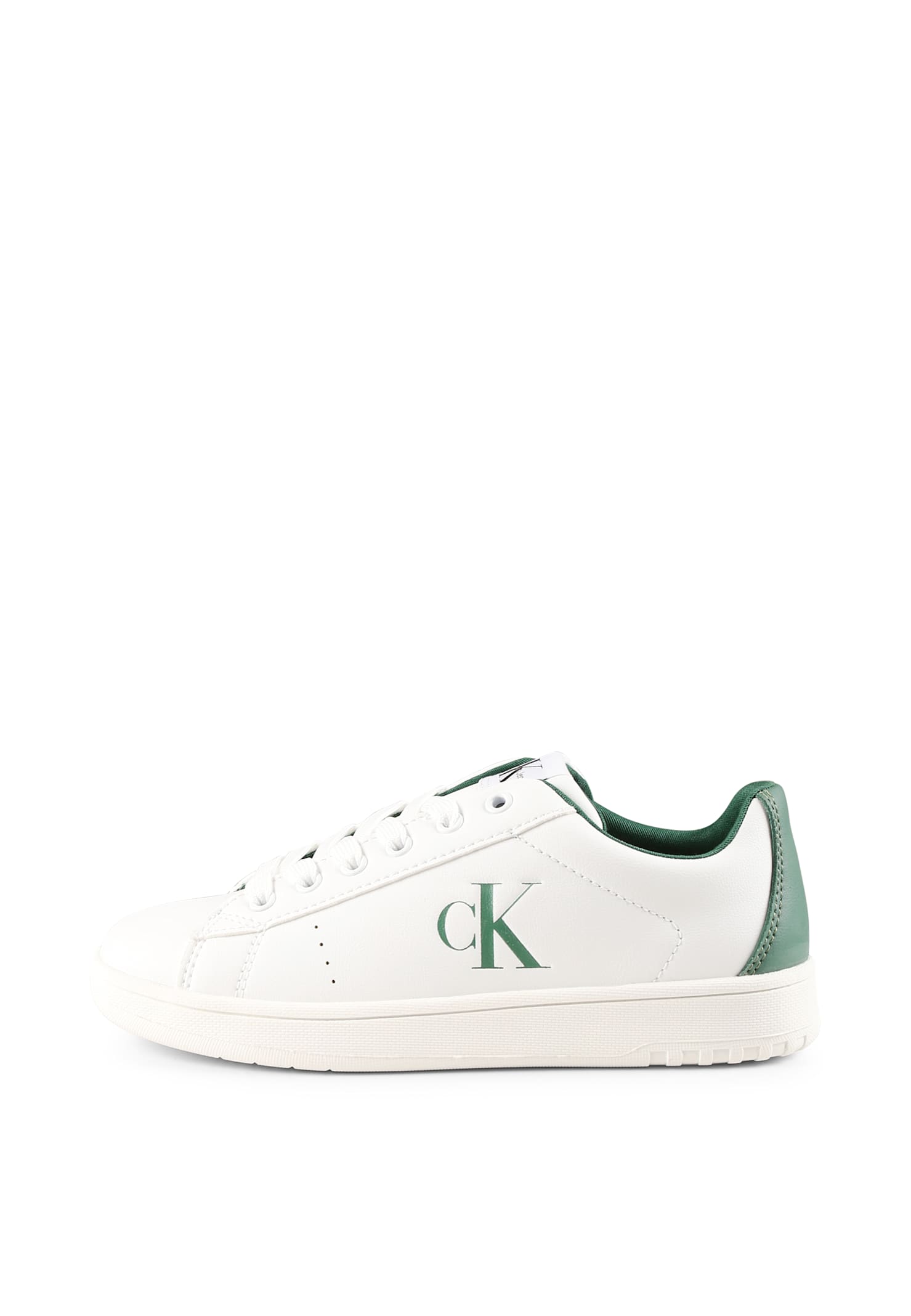 Calvin Klein White Sneakers For Kids With Logo