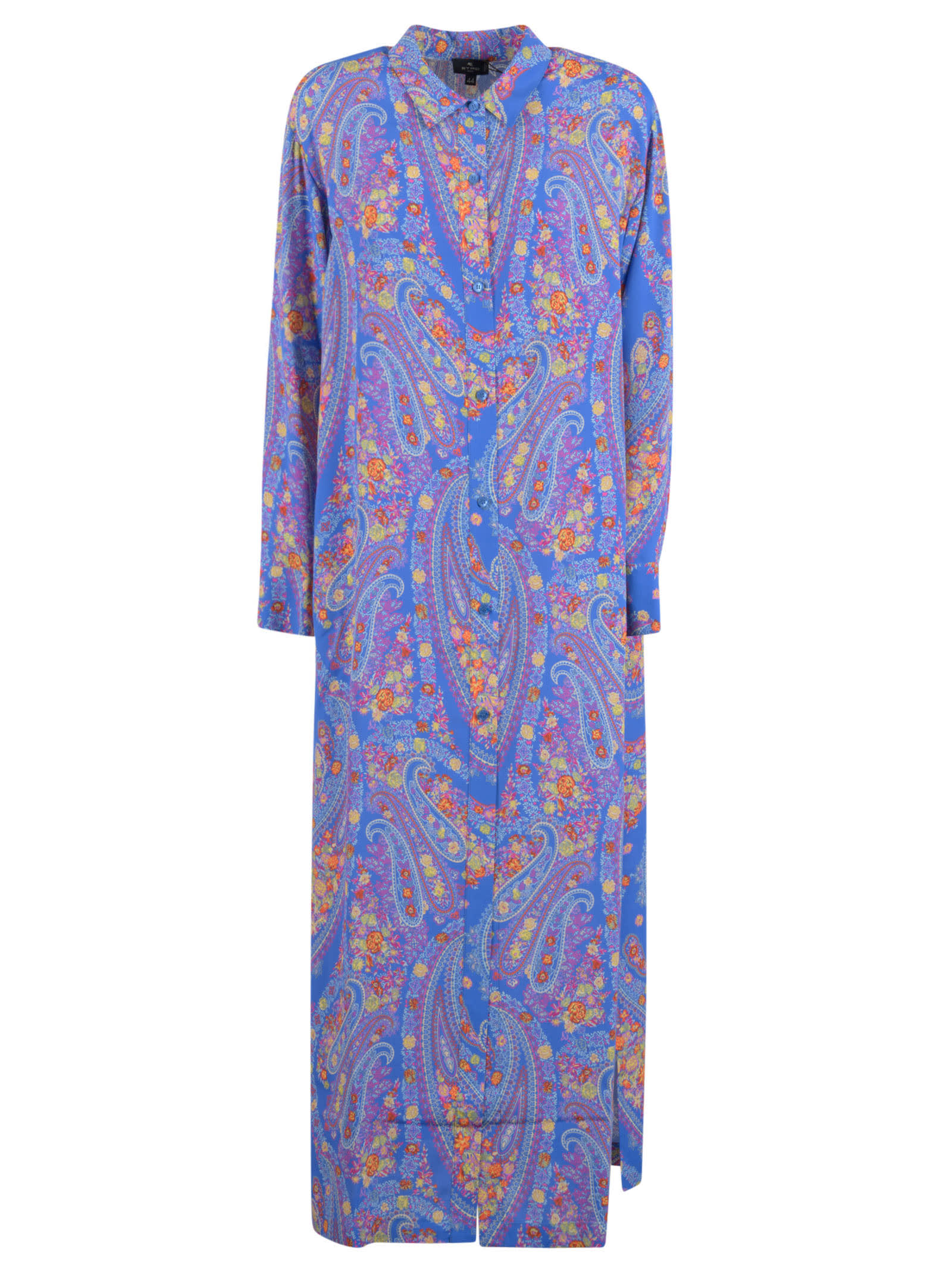 ETRO PAISLEY PRINT LONG SHIRT DRESS,11520063