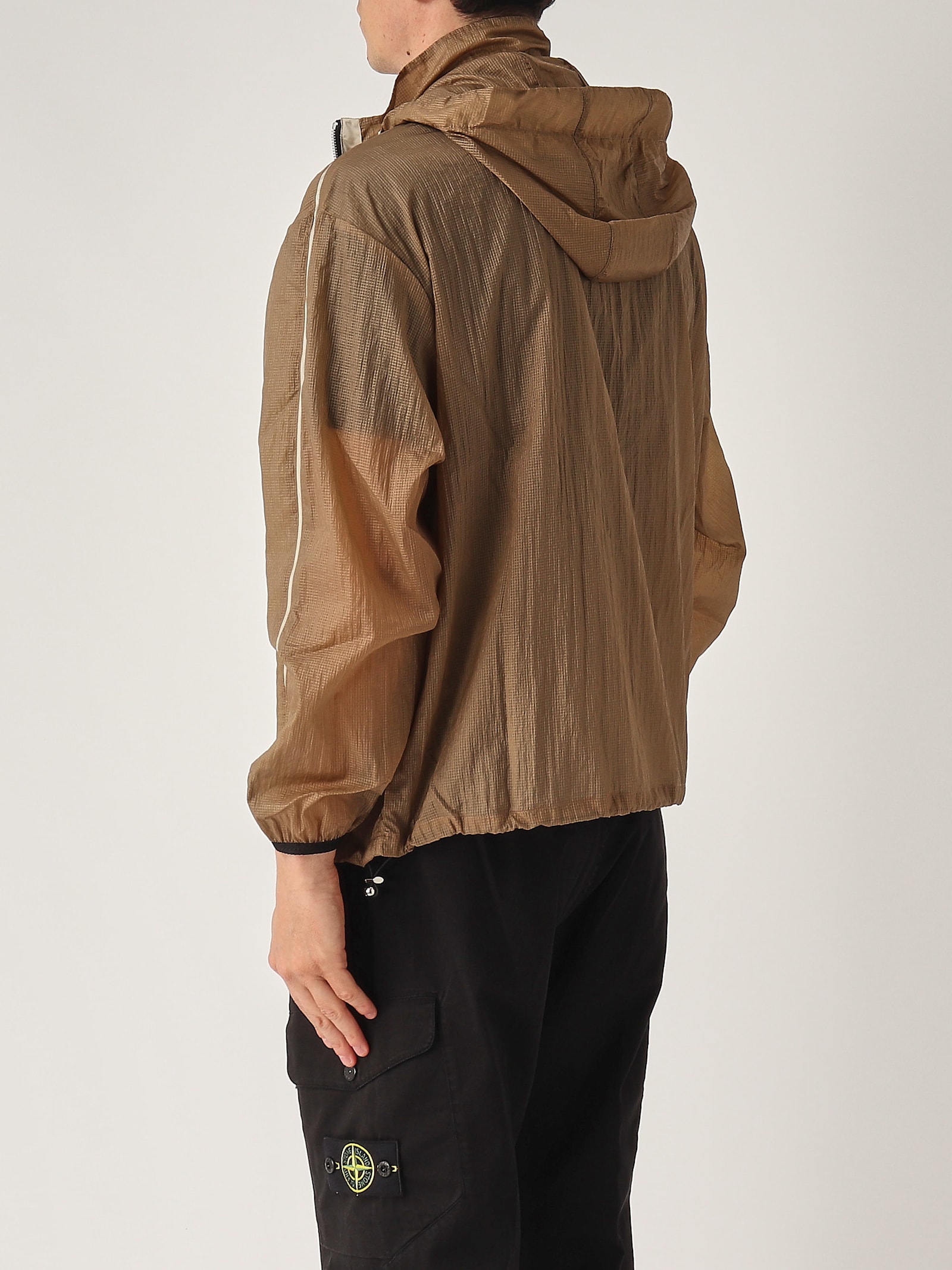 Premiata Mirror Var 72 In Ripstop Naturale Jacket In Brown