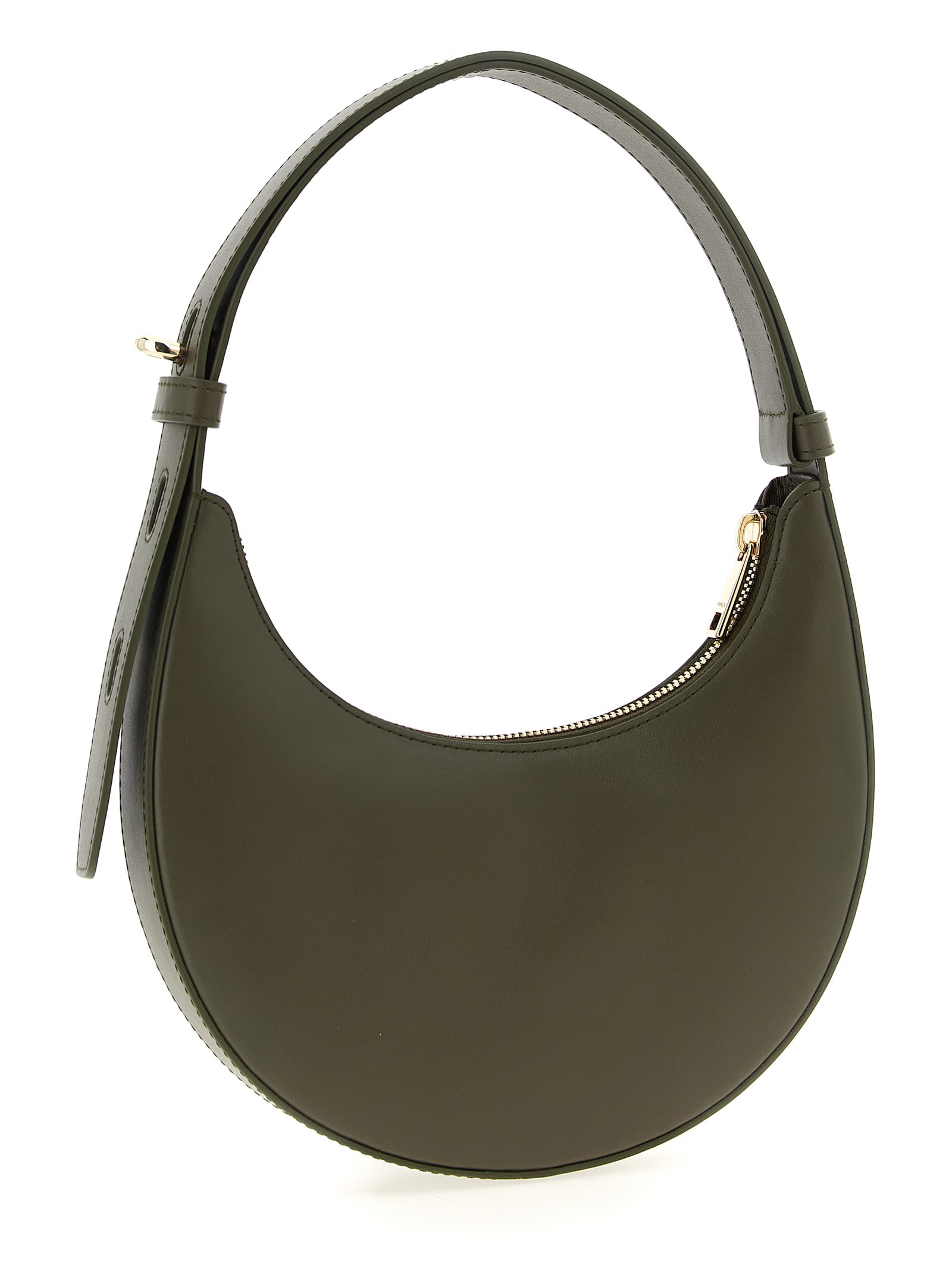 Furla Logo Printed Mini Shoulder Bag In Green