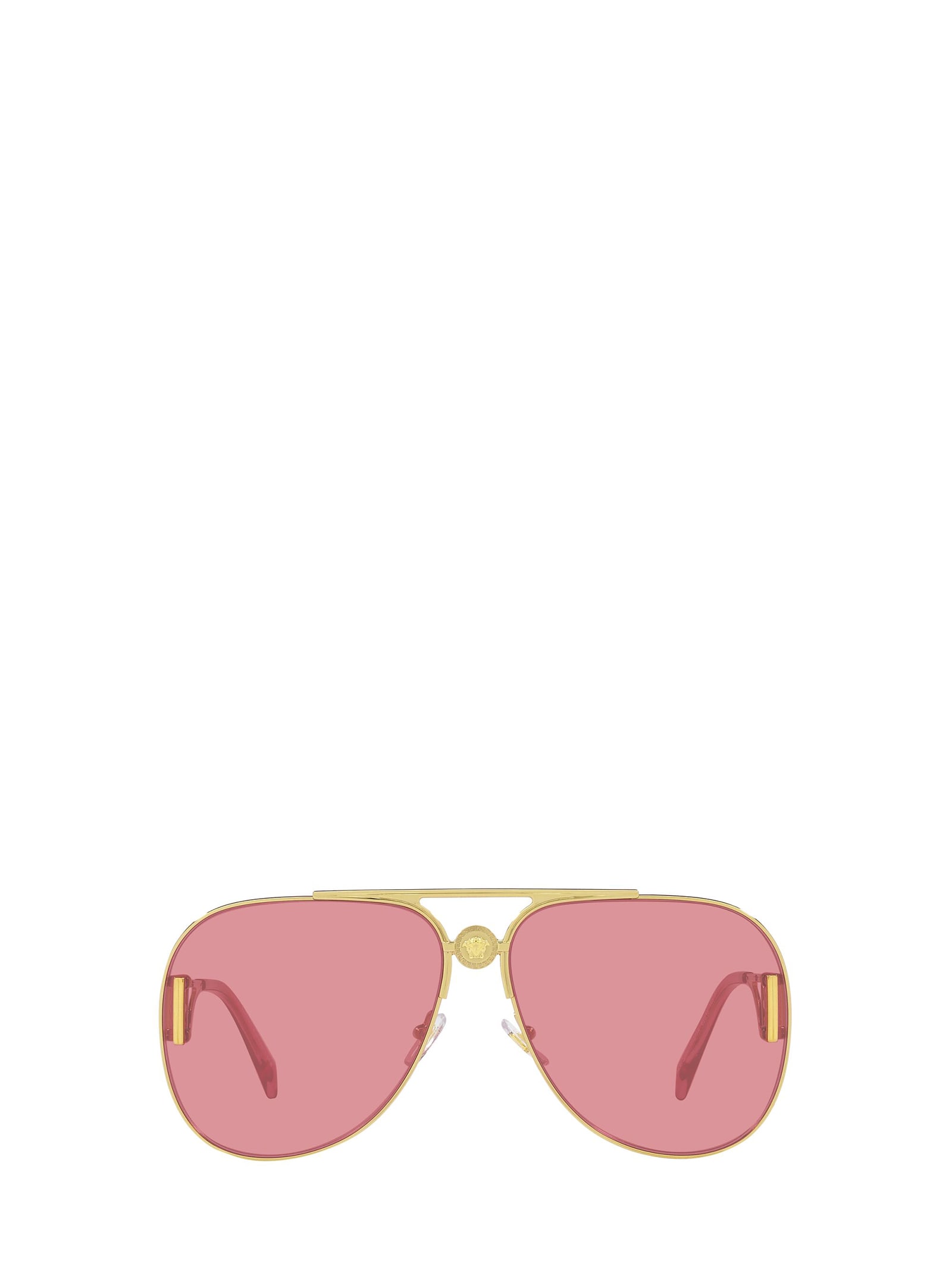 Shop Versace Ve2255 Gold Sunglasses