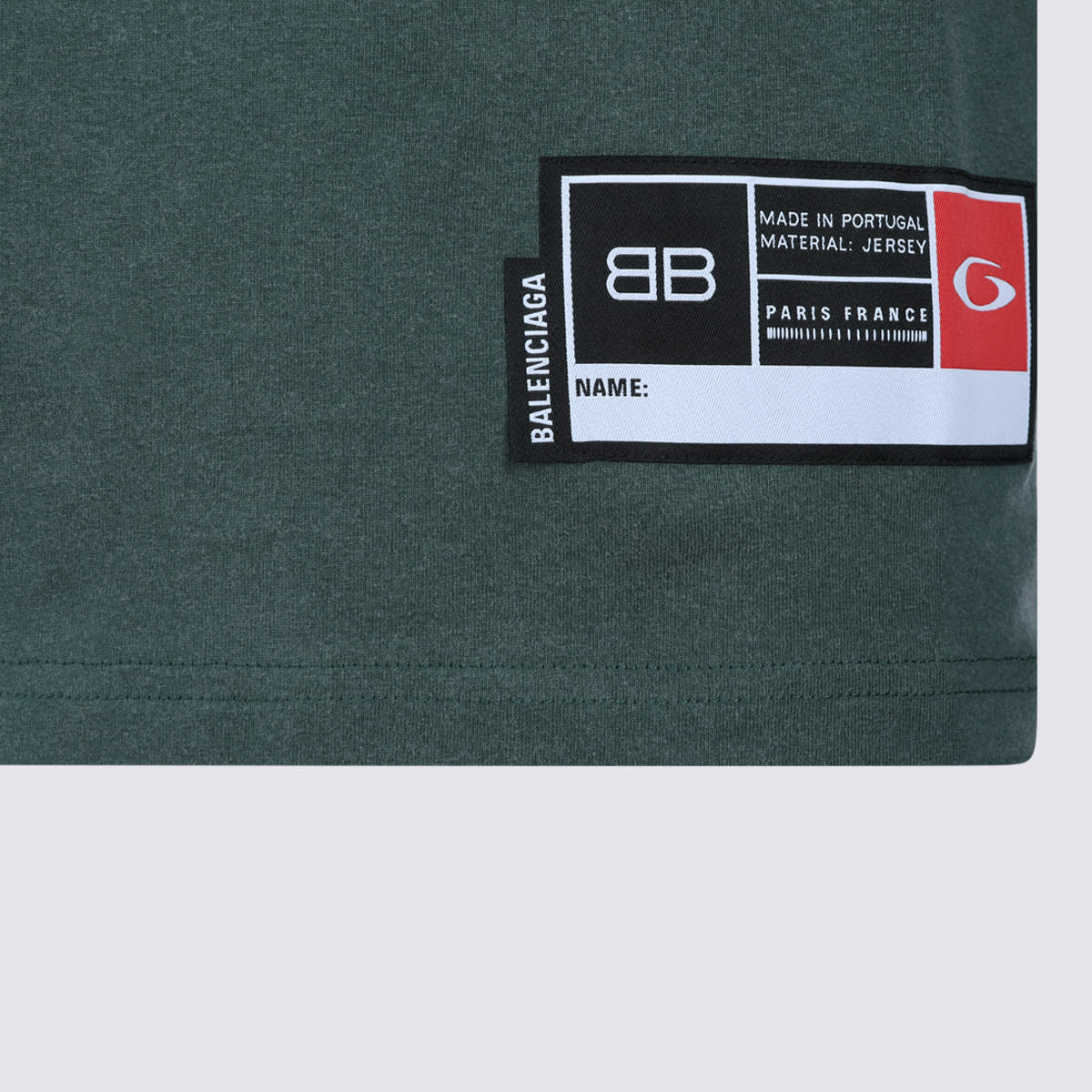 Balenciaga Graphic Print Basketball Short Sleeve T-shirt In Green