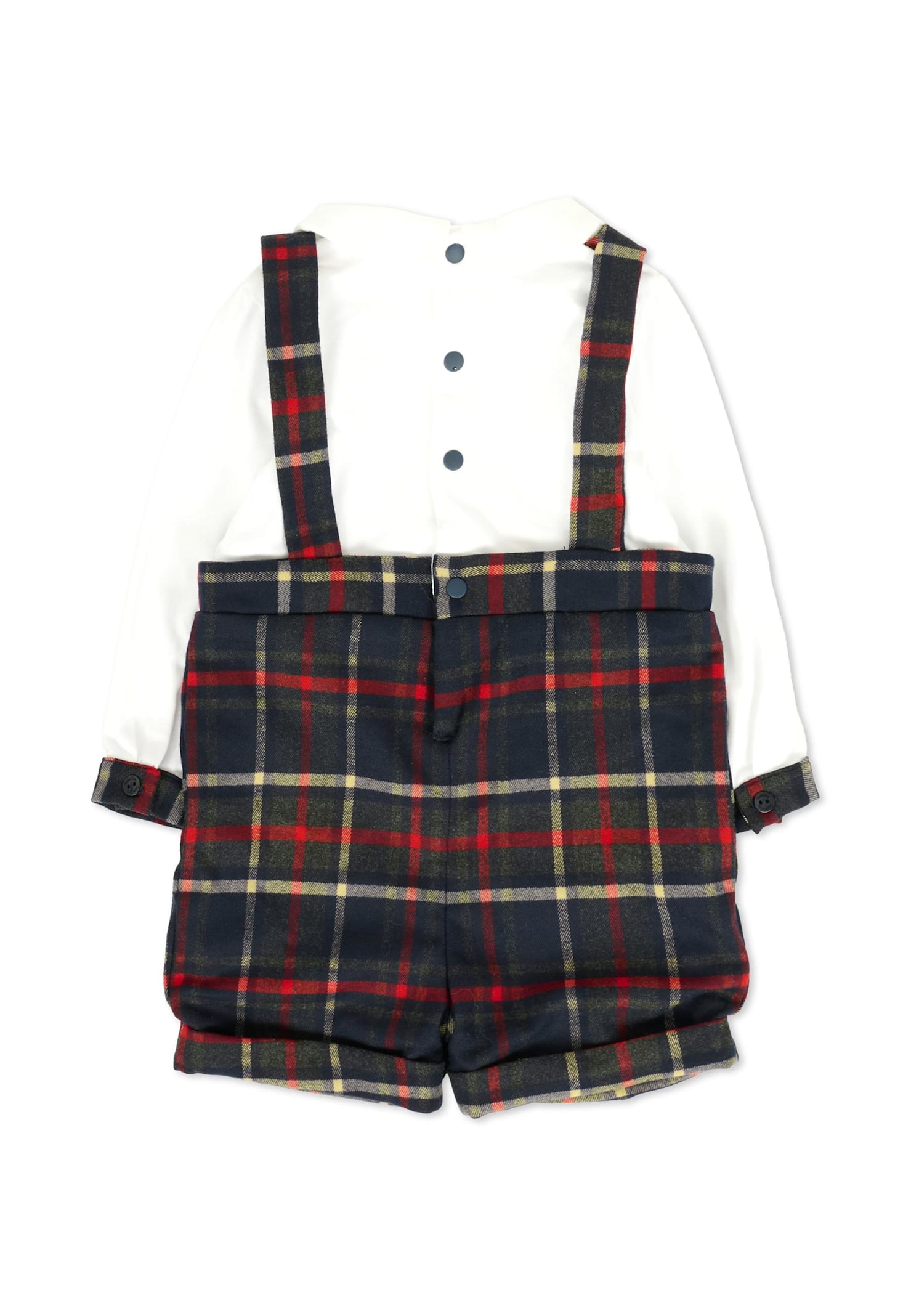 Patachou White Romper Pour Baby Boy In Multi