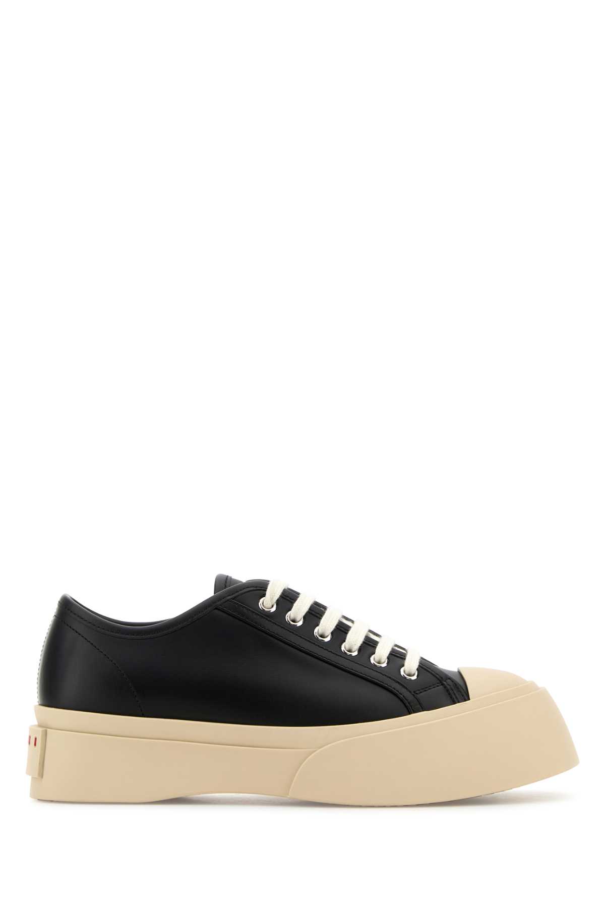 Black Leather Pablo Sneakers