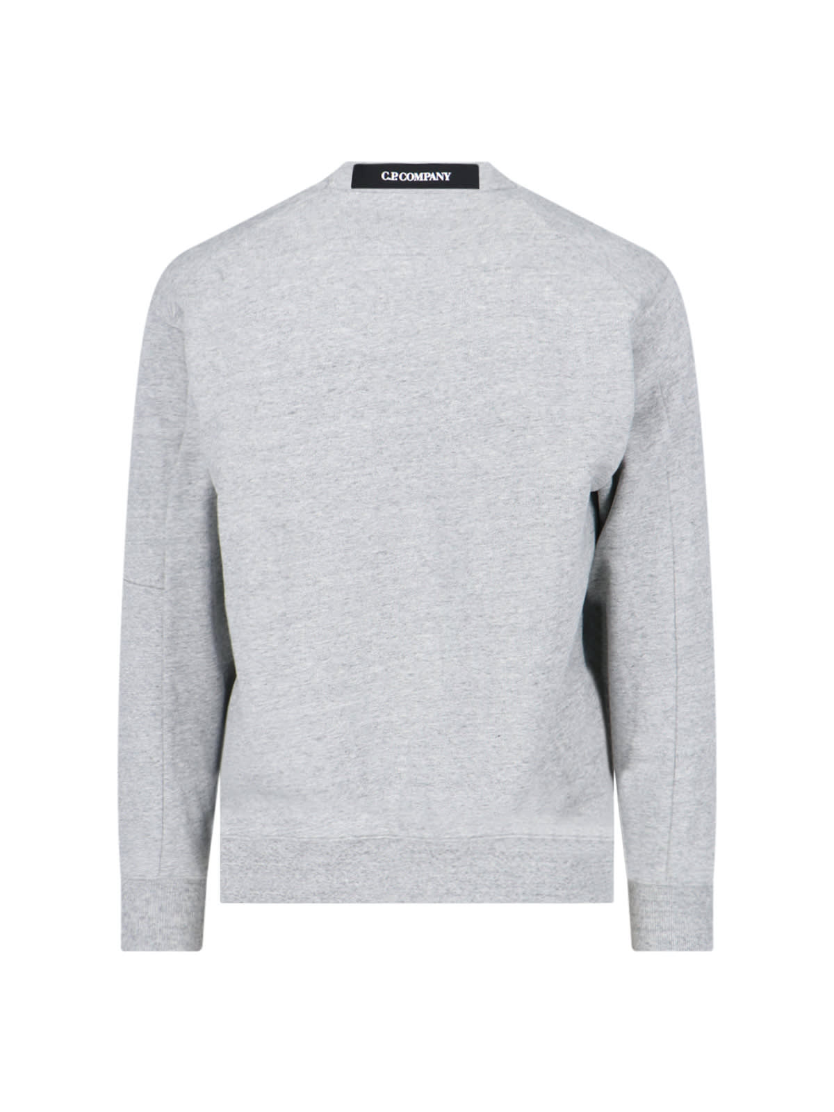 Shop C.p. Company Diagonal Raised Fleece Sweatshirt In Grey