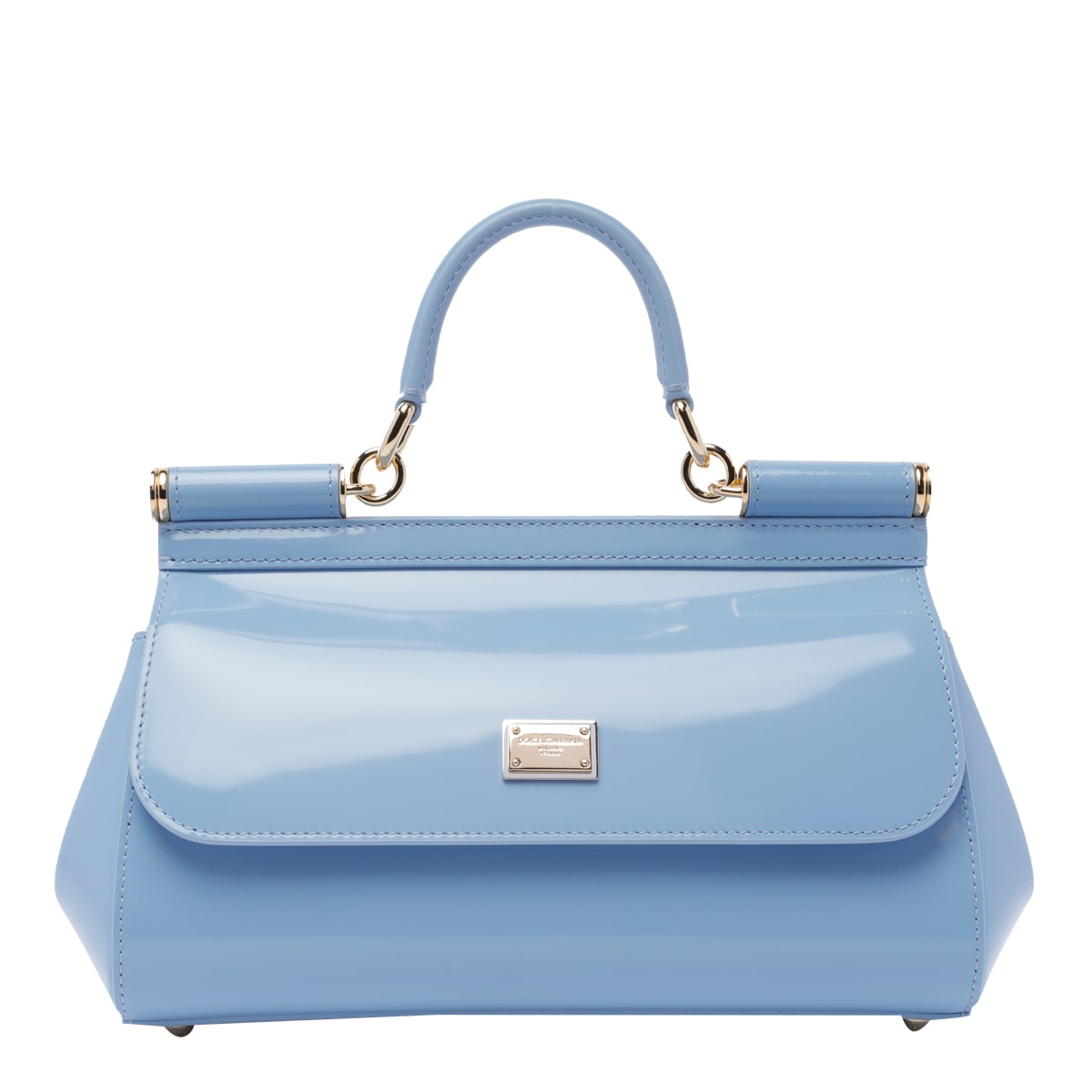 Shop Dolce & Gabbana Elogated Medium Sicily Handbag In Blue