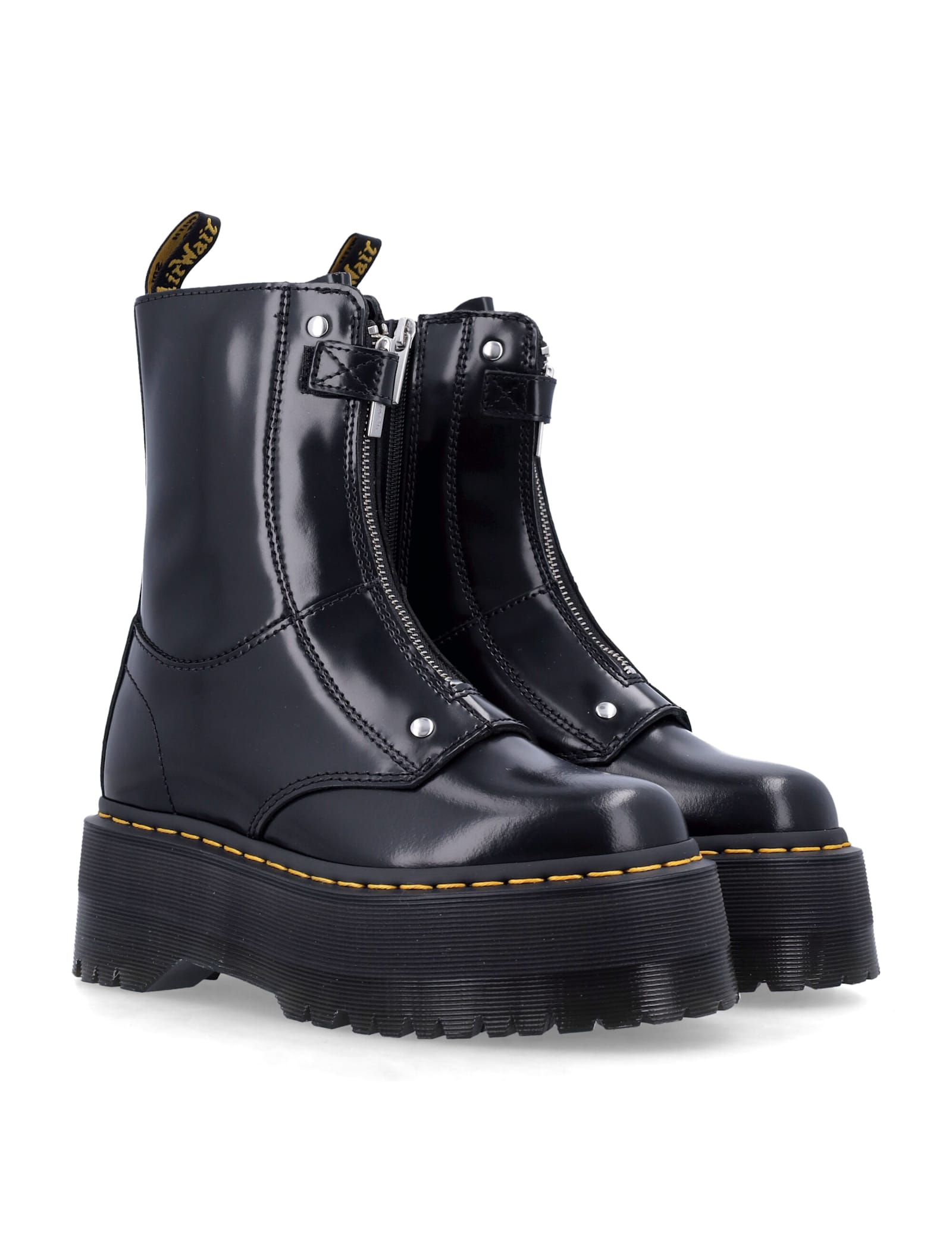 Shop Dr. Martens' Jetta Hi Max Boots In Black